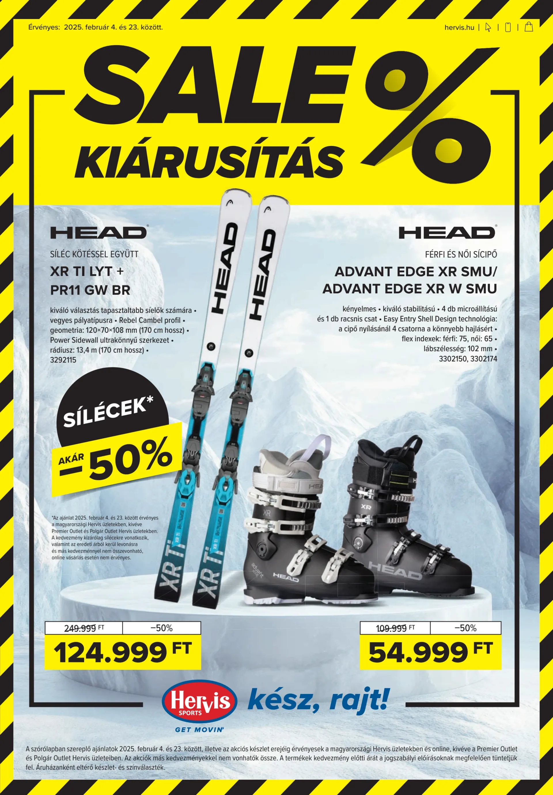 Hervis akciós újság, érvényes 2026.02.04. - 2026.02.23.