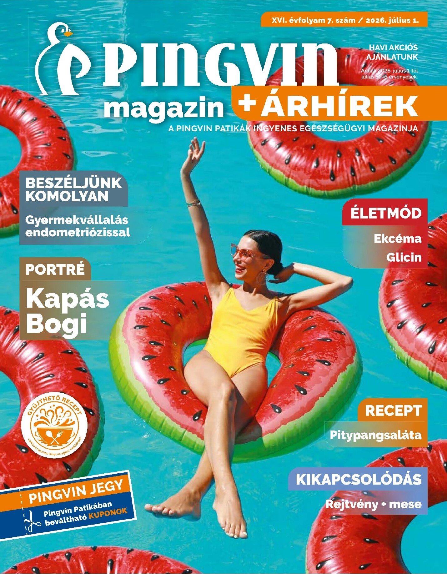 Aktuális Pingvin Patika - Magazin szórólap érvényes szerdától 2026.07.01.-től péntektől 2026.07.31.-ig