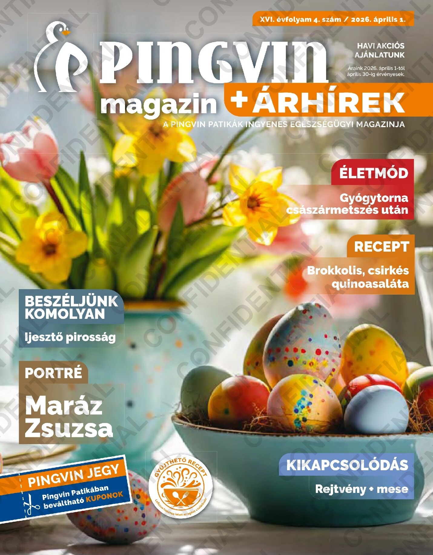 Pingvin Patika - Magazin akciós újság, érvényes 2026.04.01. - 2026.04.30.