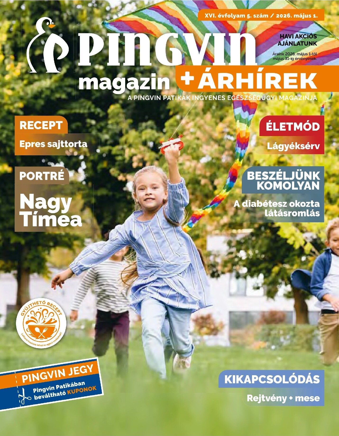 Aktuális Pingvin Patika - Magazin szórólap érvényes péntektől 2026.05.01.-től vasárnaptól 2026.05.31.-ig
