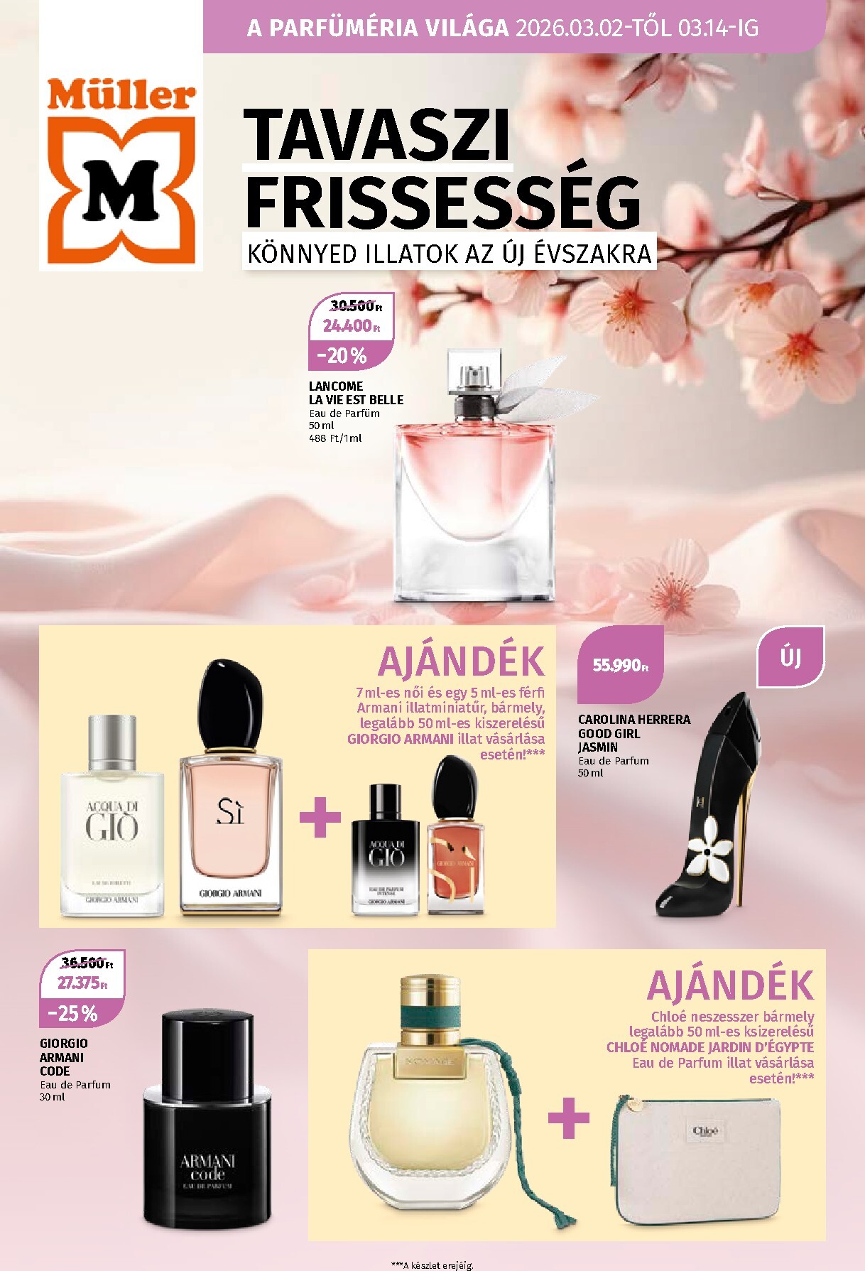 Müller - A Parfüméria világa akciós újság, érvényes 2026.03.02. - 2026.03.14.