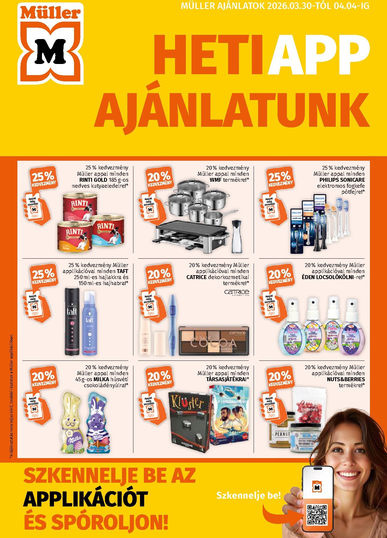 Müller - Heti App Ajánlatunk akciós újság, érvényes 2026.03.30. - 2026.04.04.