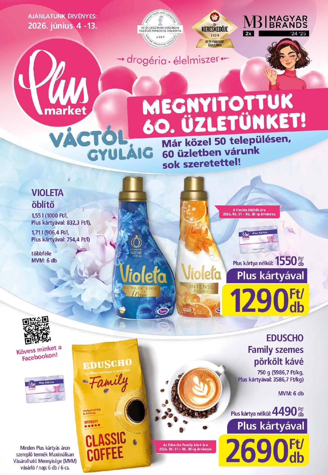 Aktuális Plus Market szórólap érvényes csütörtöktől 2026.06.04.-től szombattól 2026.06.13.-ig