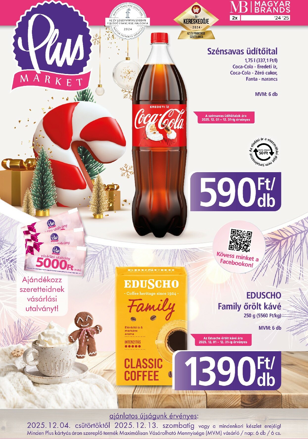 Plus Market akciós újság, érvényes 12.04. - 12.13.