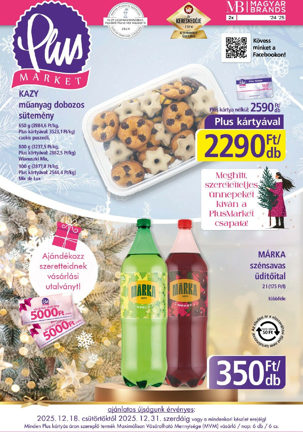 Plus Market akciós újság, érvényes 12.18. - 12.31.