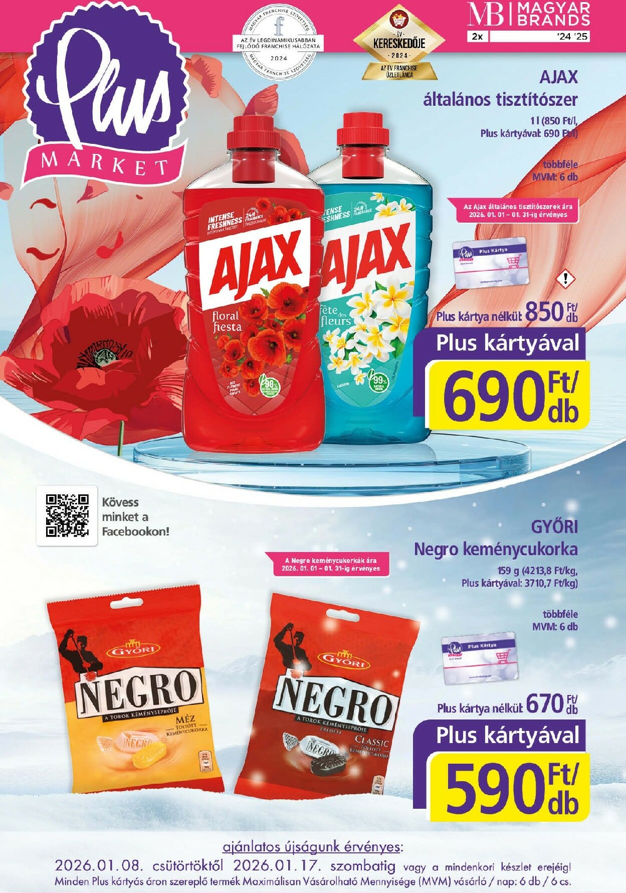 Plus Market akciós újság, érvényes 01.08. - 01.17.