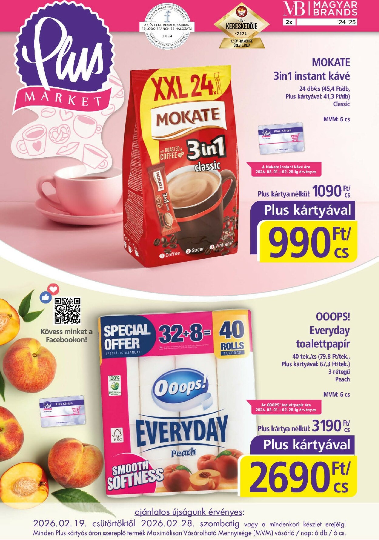 Plus Market akciós újság, érvényes 2026.02.19. - 2026.02.28.