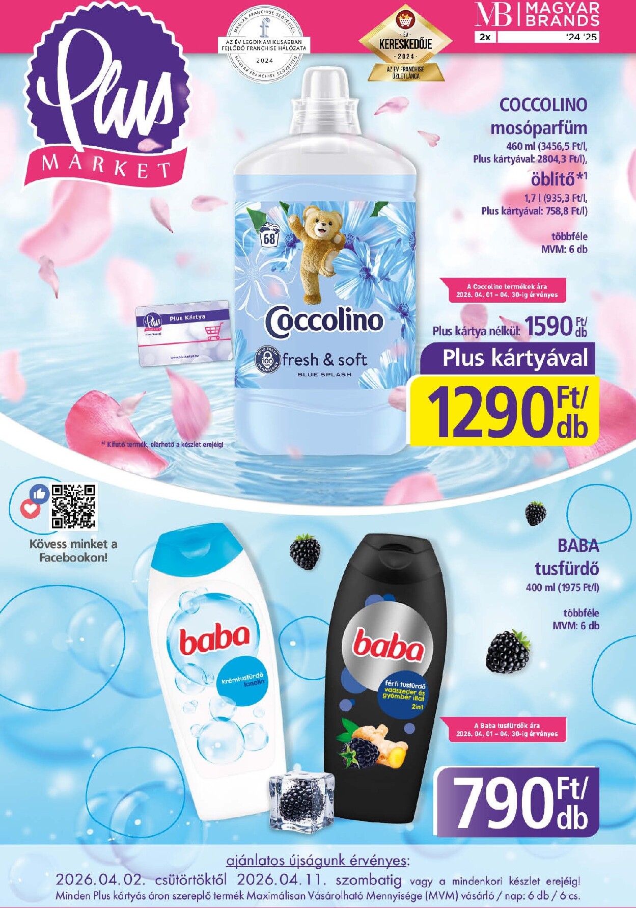 Plus Market akciós újság, érvényes 2026.04.02. - 2026.04.11.