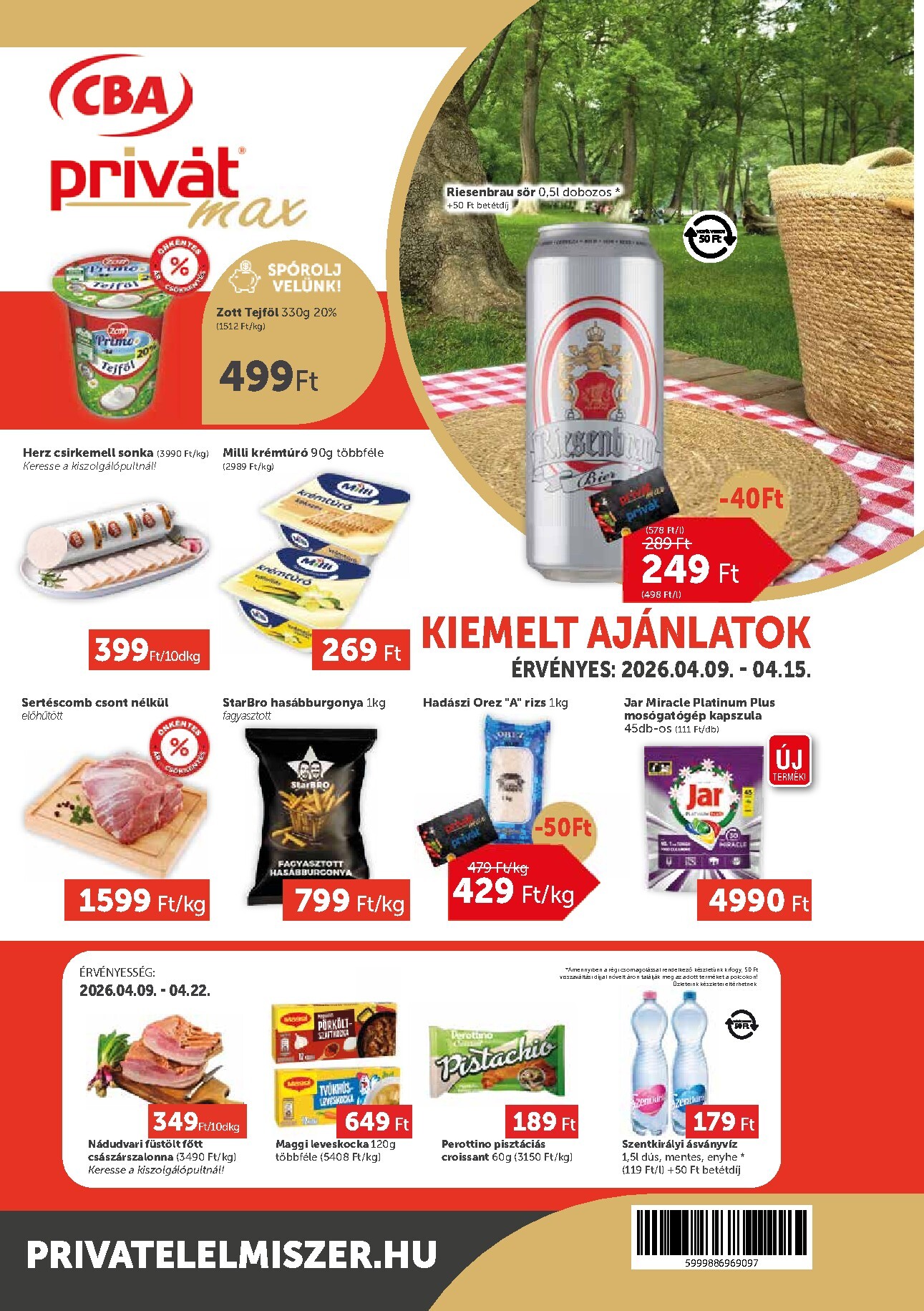 Privát Max akciós újság, érvényes 2026.04.09. - 2026.04.15.