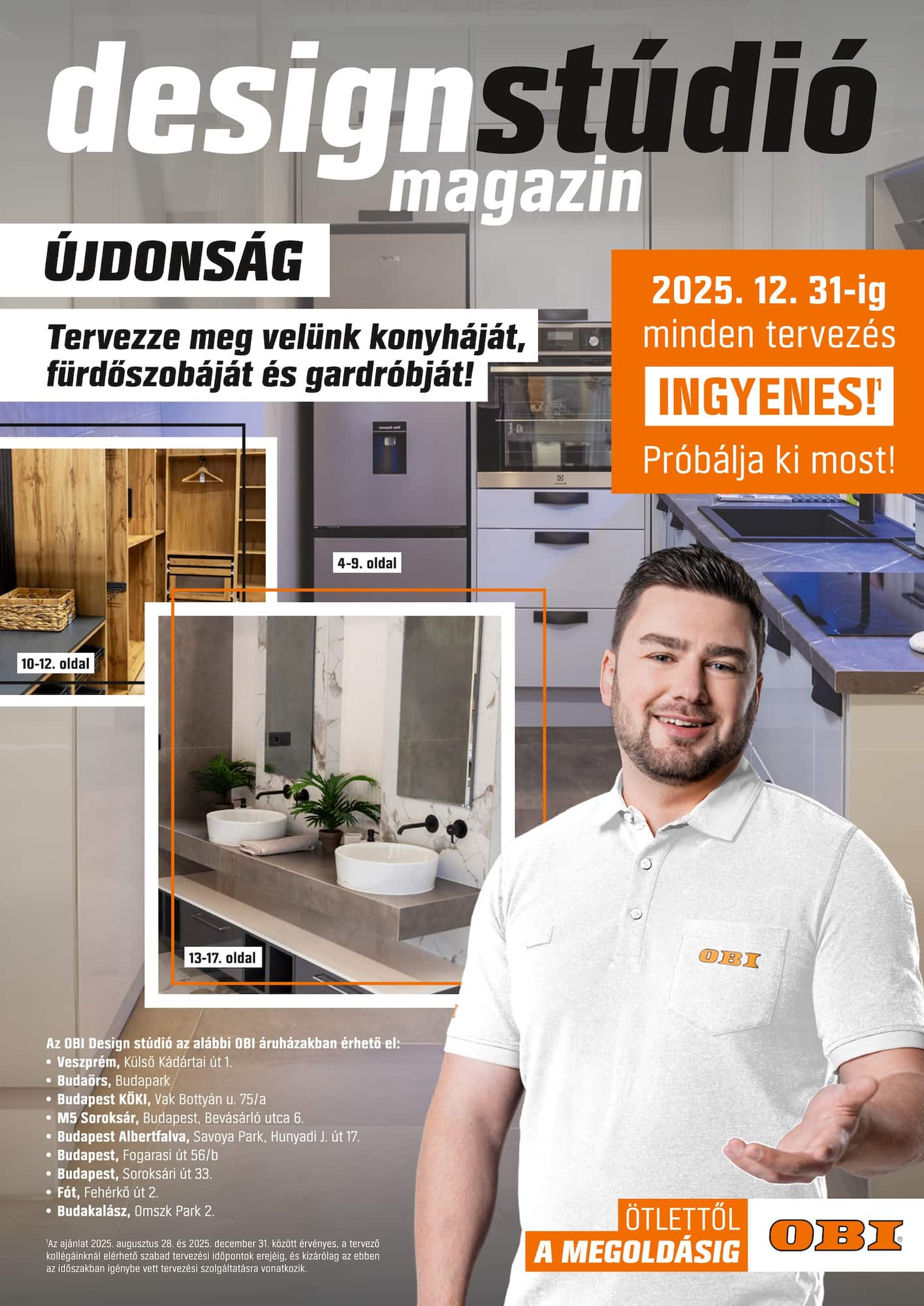 OBI - designstúdió magazin akciós újság, érvényes 09.30. - 12.31.