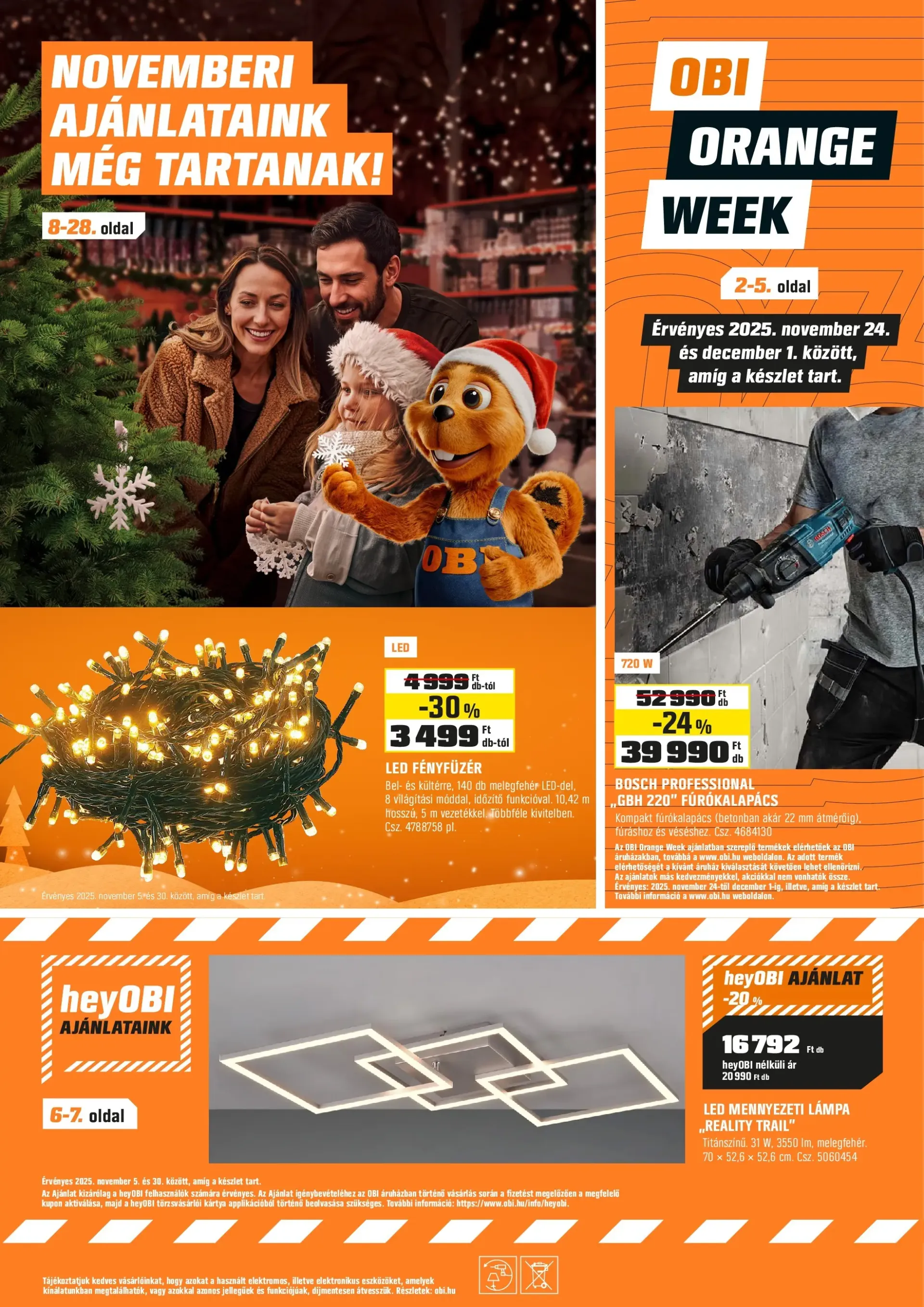 OBI - Orange Week akciós újság, érvényes 11.24. - 12.01.