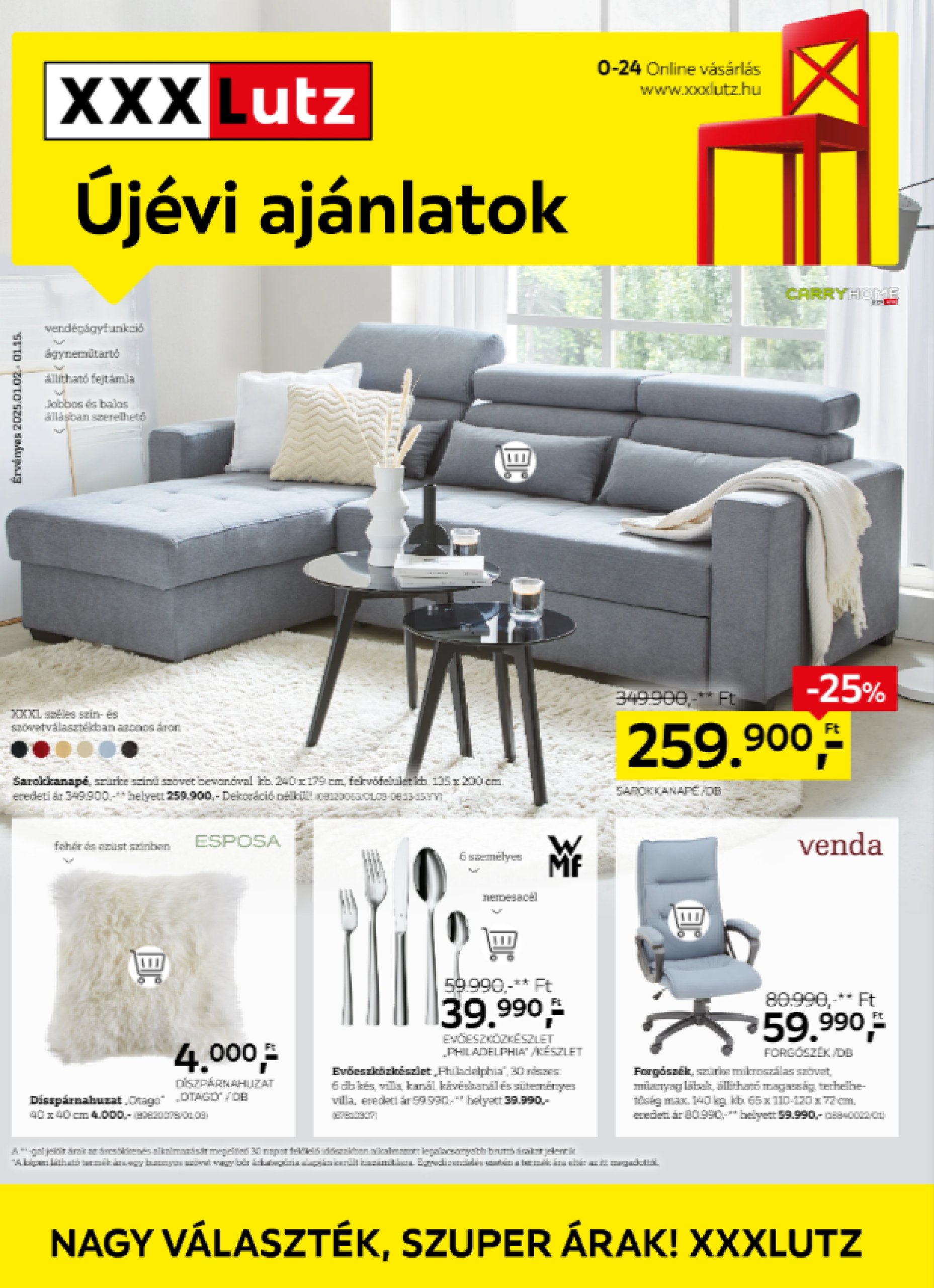 XXXLutz akciós újság, érvényes 01.02. - 01.15.