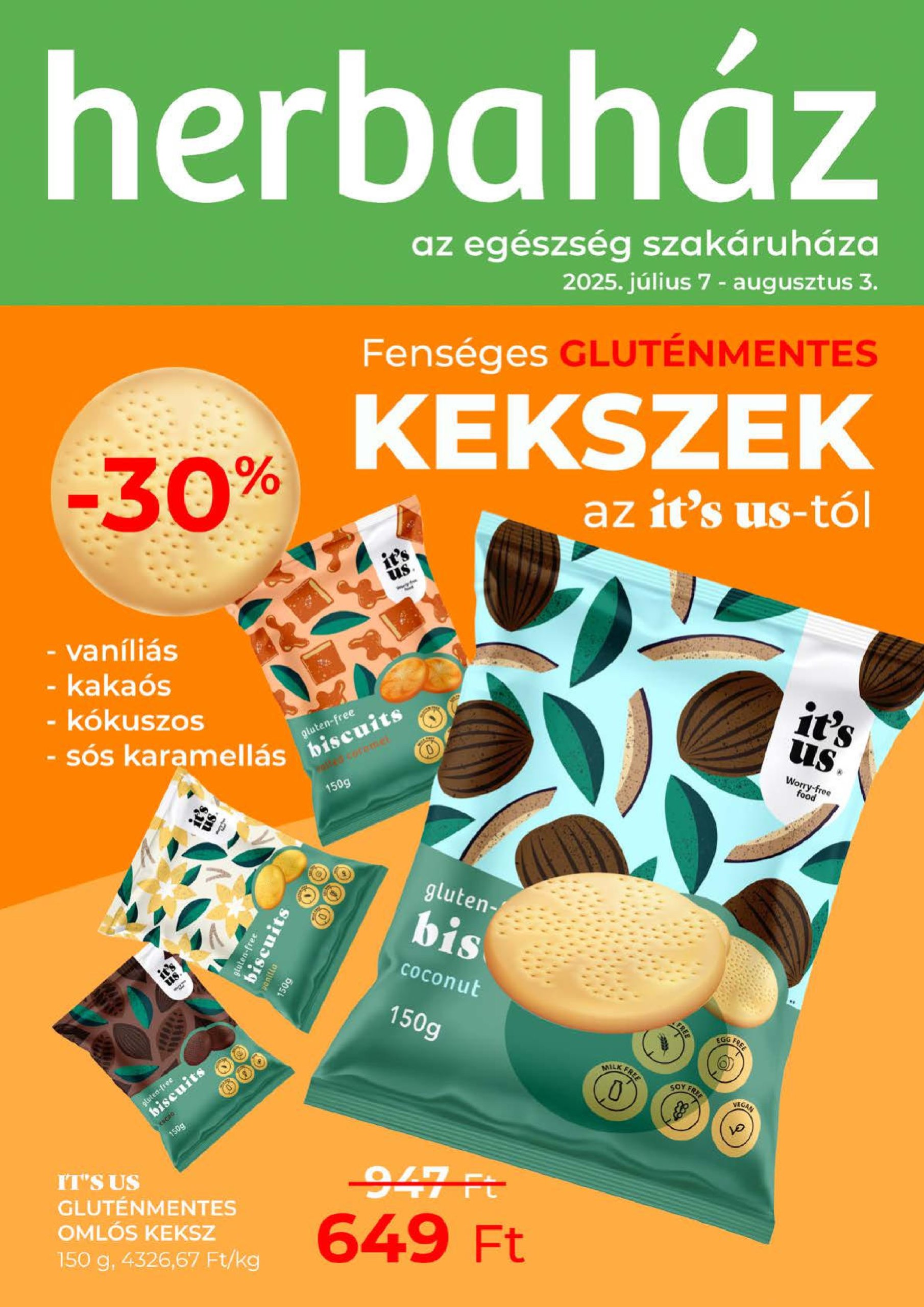 Herbaház akciós újság, érvényes 07.07. - 08.03.