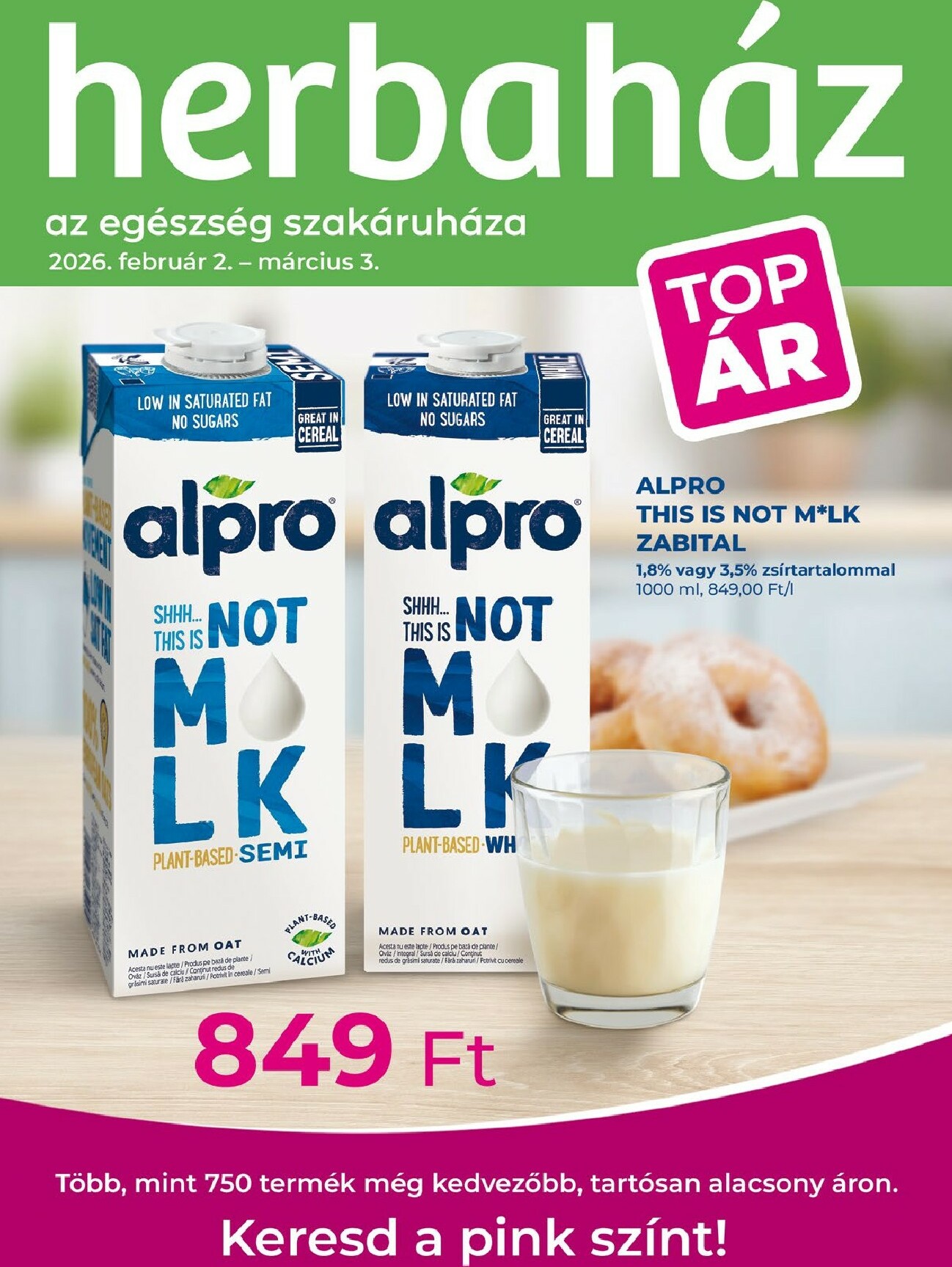 Herbaház akciós újság, érvényes 2026.02.02. - 2026.03.03.