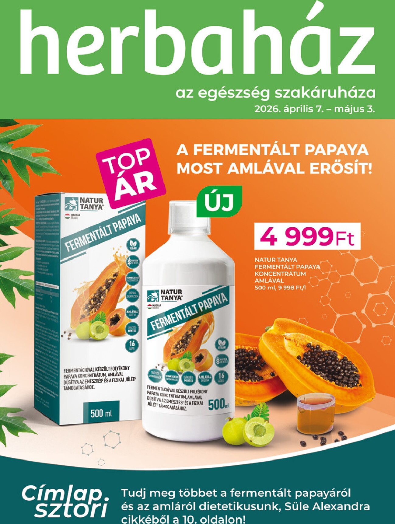 Aktuális Herbaház szórólap érvényes keddtől 2026.04.07.-től vasárnaptól 2026.05.03.-ig