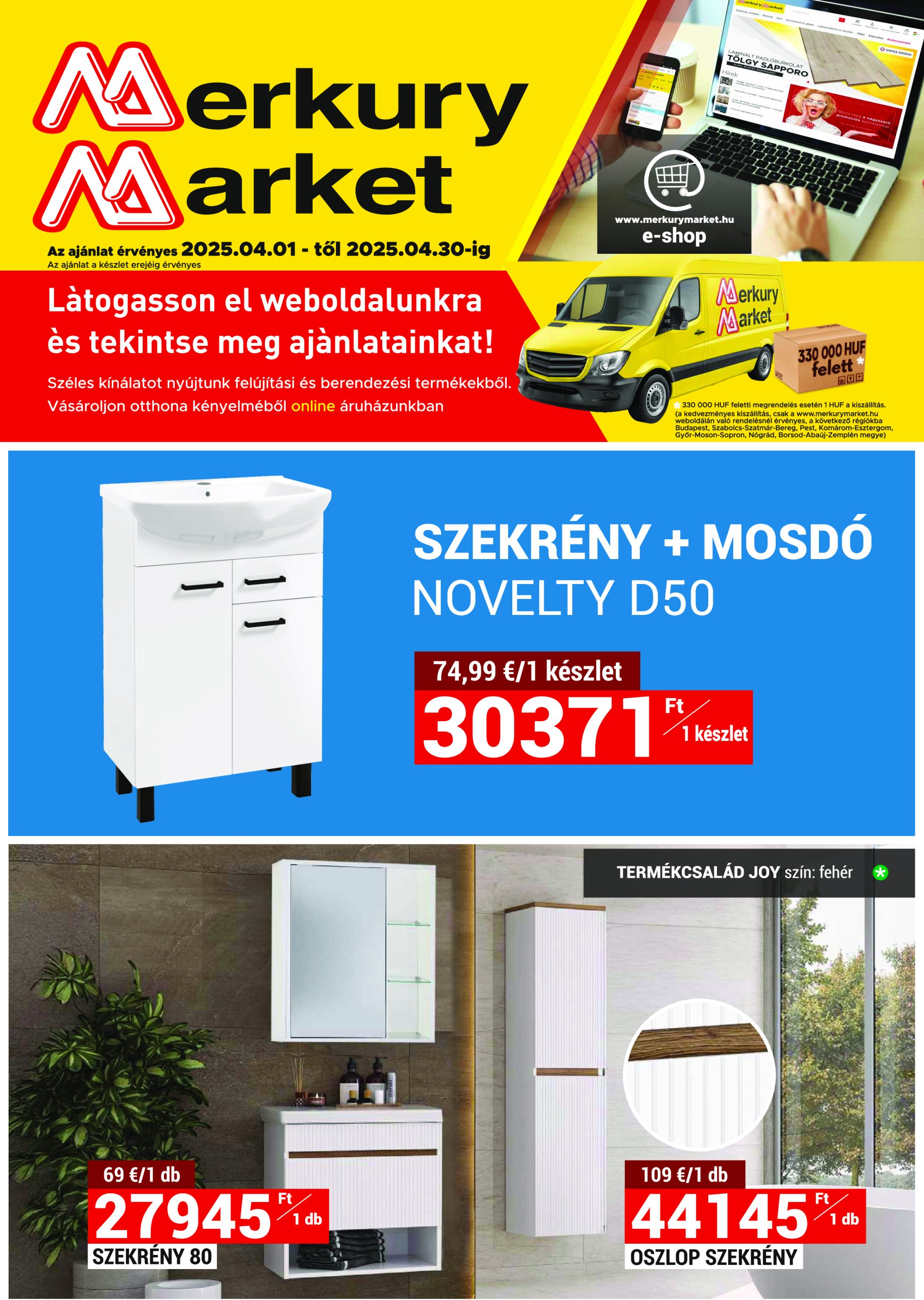 MerkuryMarket akciós újság, érvényes 04.01. - 04.30.