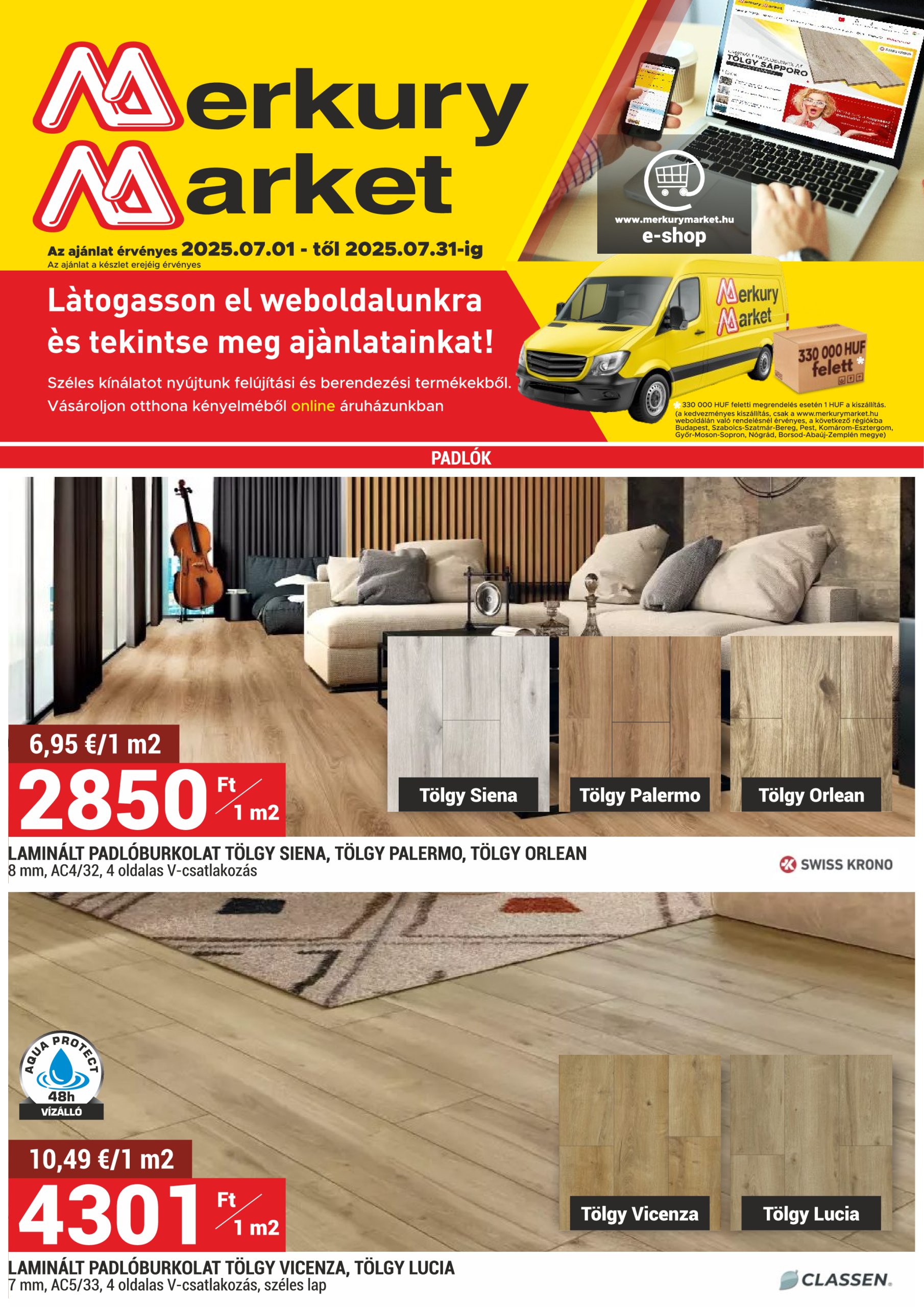 MerkuryMarket akciós újság, érvényes 07.01. - 07.31.