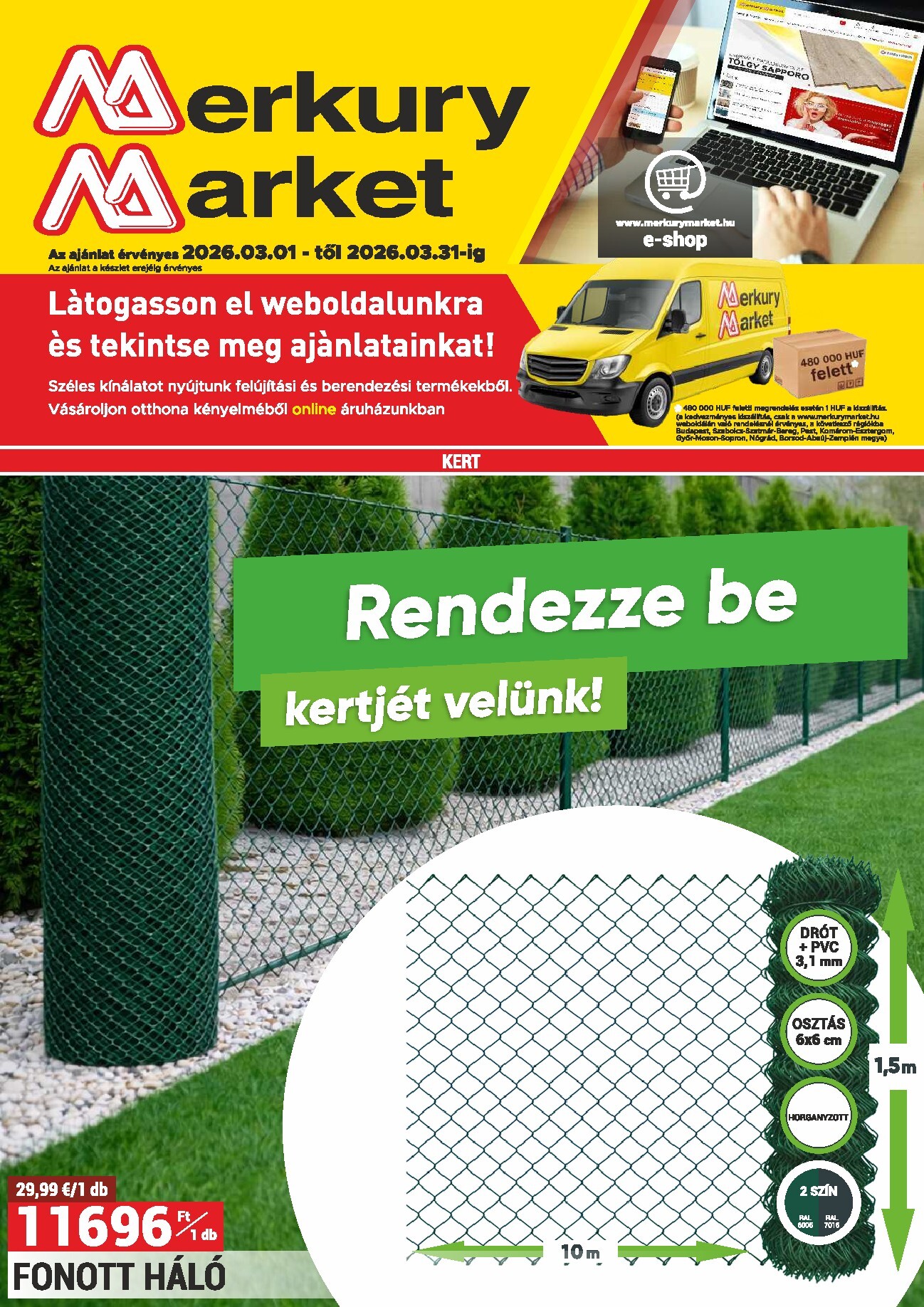 MerkuryMarket akciós újság, érvényes 2026.03.01. - 2026.03.31.