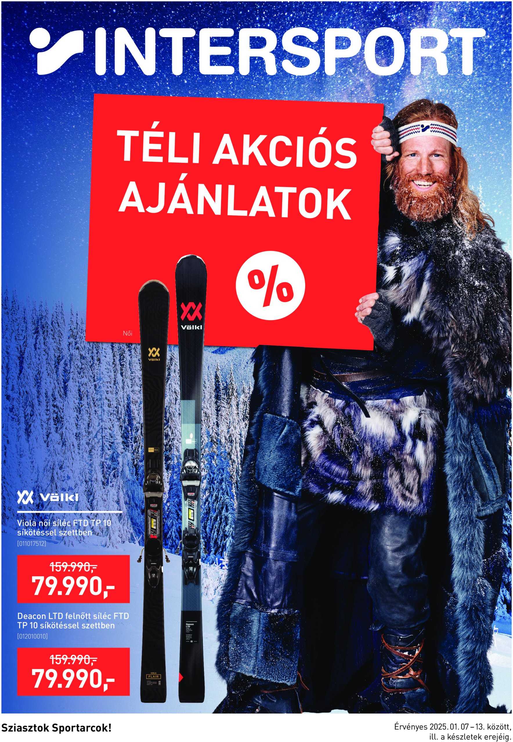 Intersport akciós újság, érvényes 01.07. - 01.13.