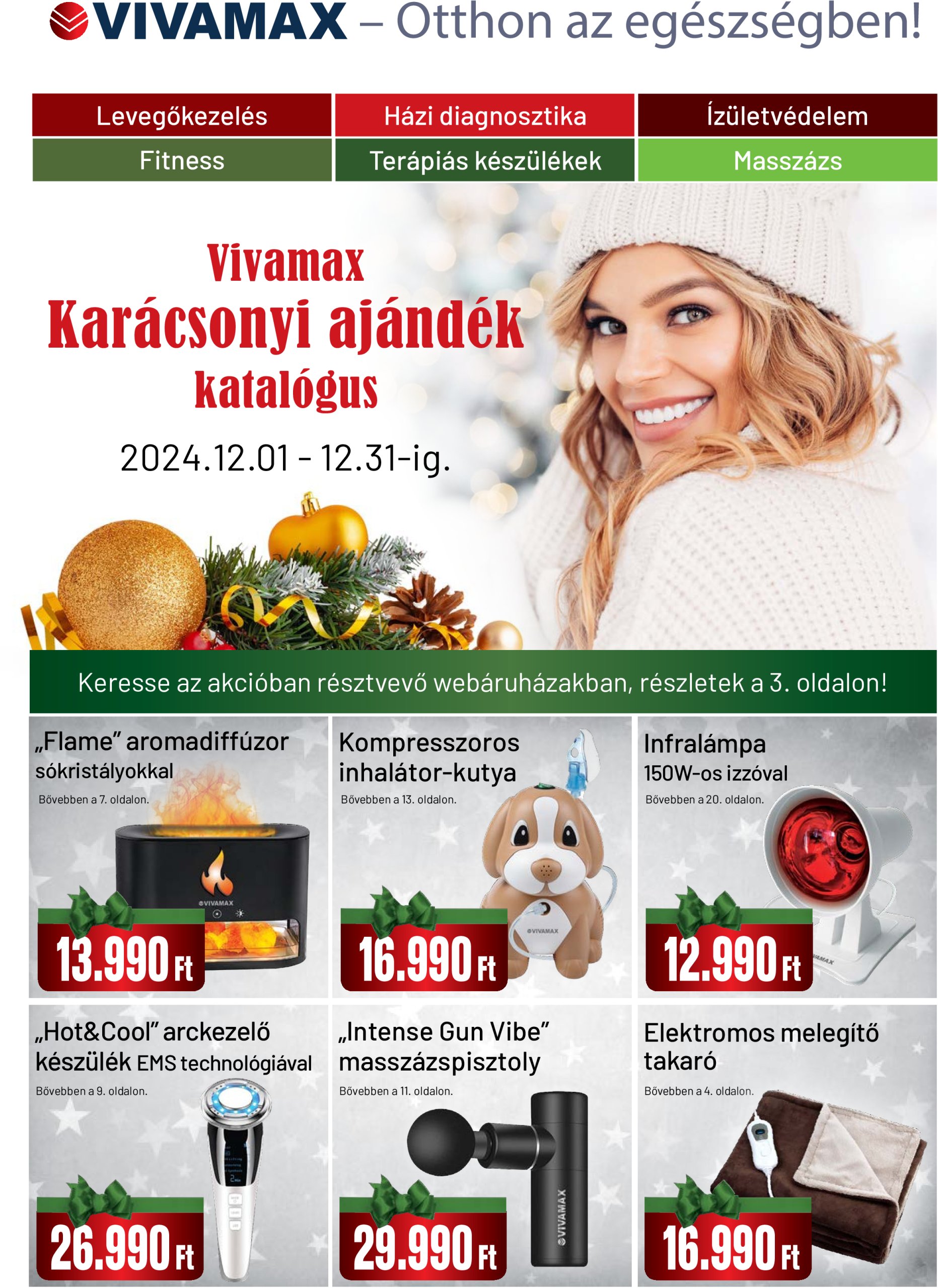 Vivamax akciós újság, érvényes 12.01. - 12.31.