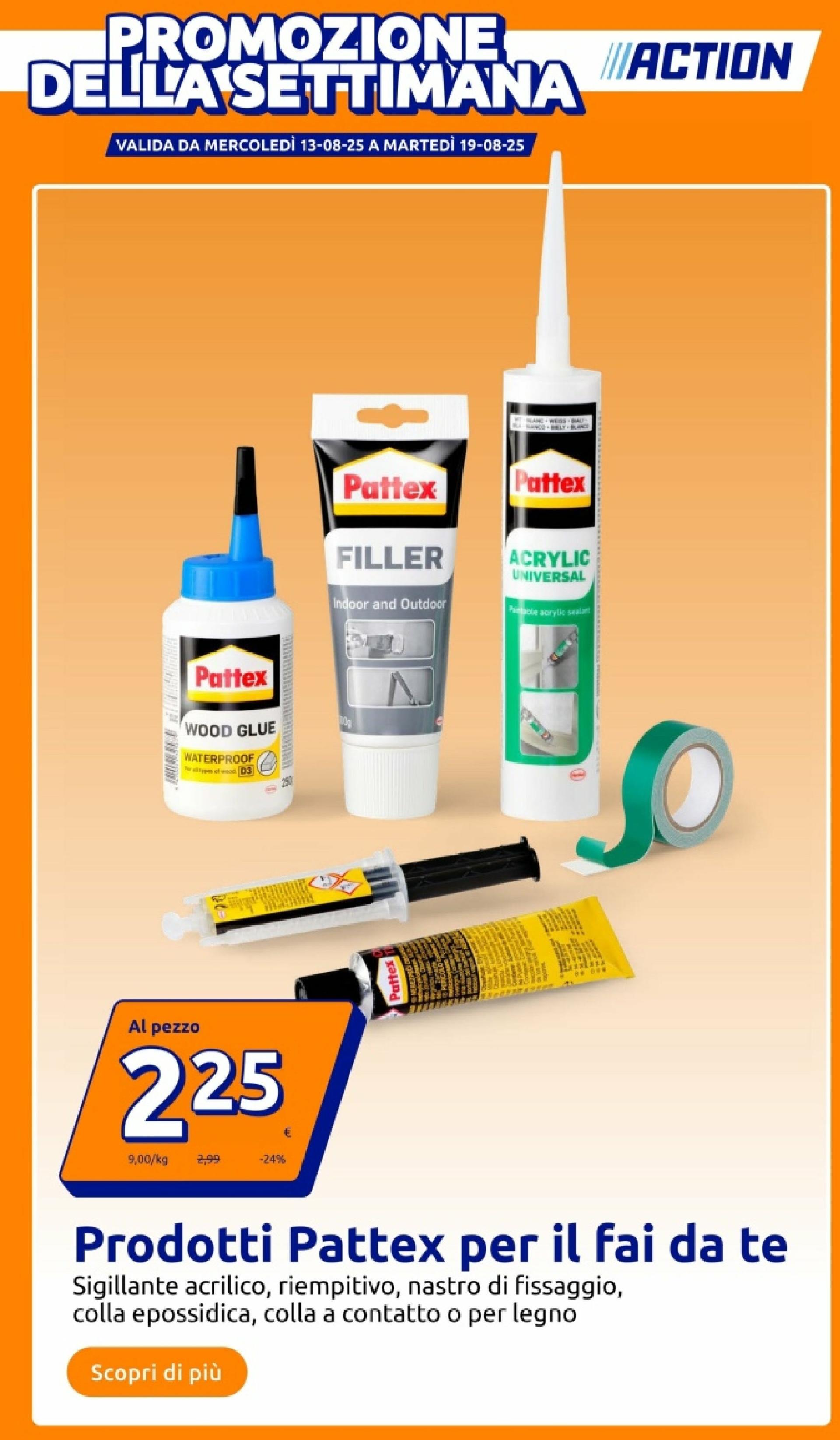 Volantino Action valido dal 13/08 al 19/08