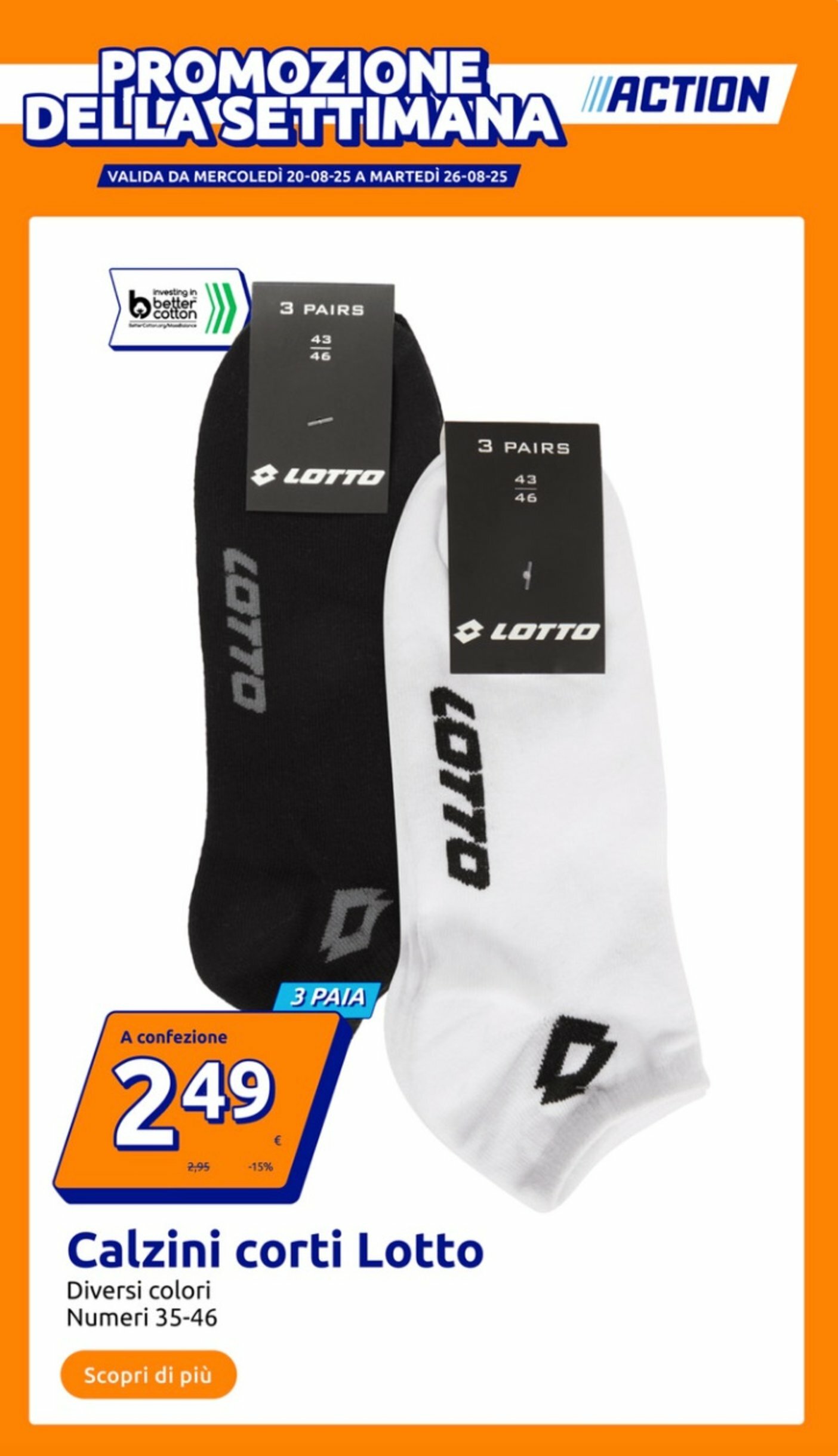 Volantino Action valido dal 20/08 al 26/08