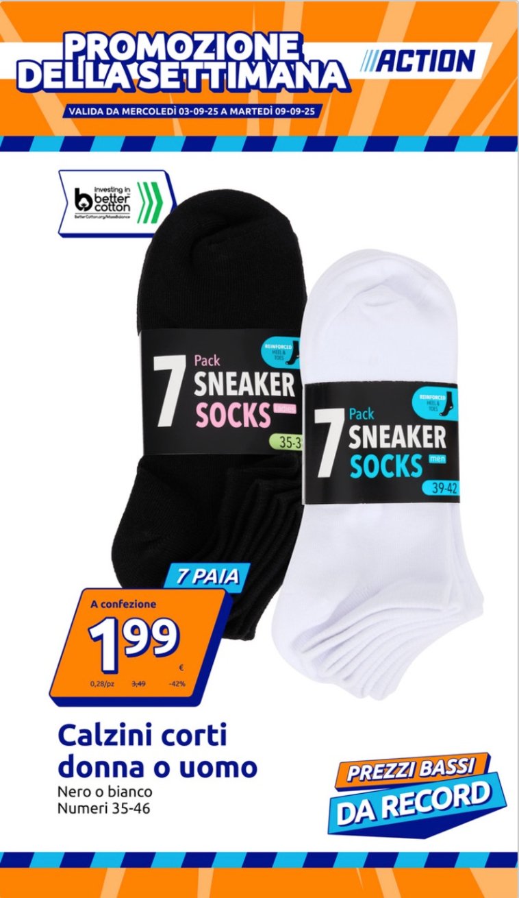 Volantino Action valido dal 03/09 al 09/09