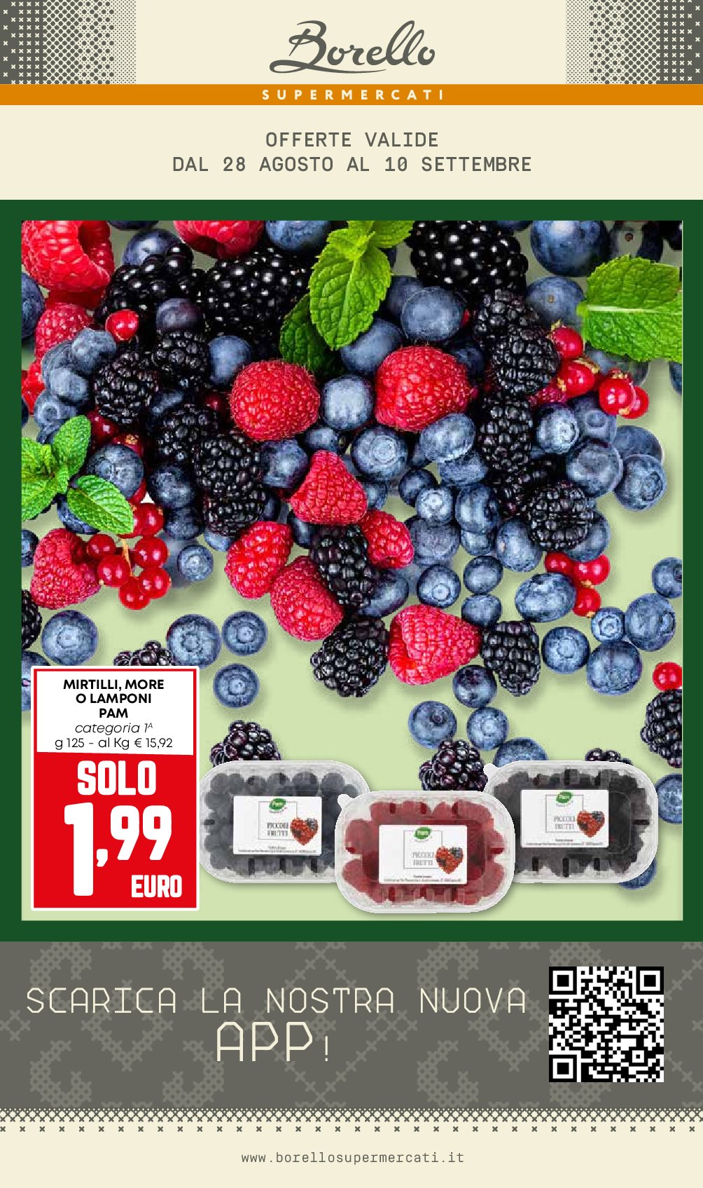 Volantino Borello valido dal 28/08 al 10/09