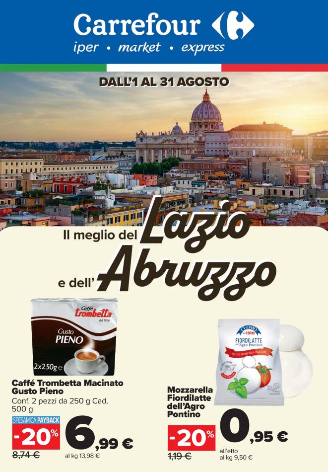 Volantino Carrefour Market - Promo Estate valido dal 01/08 al 31/08