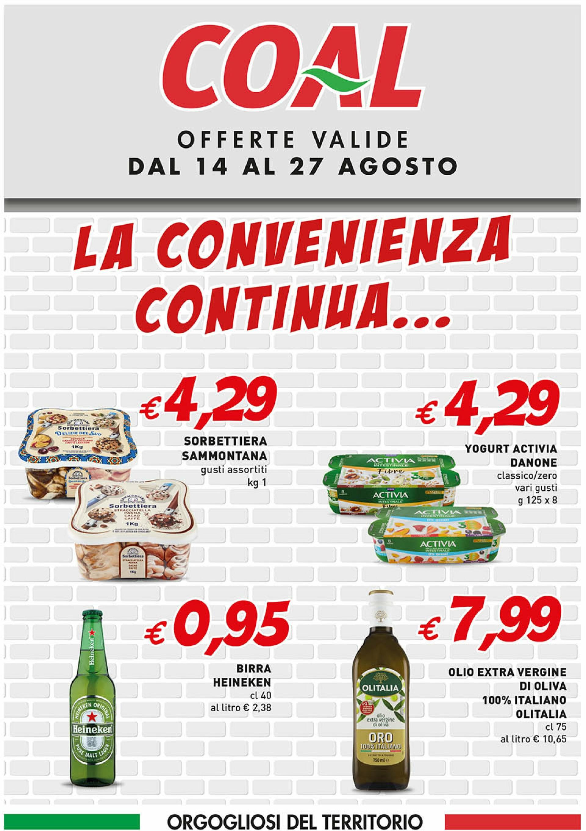 Volantino Coal valido dal 14/08 al 27/08