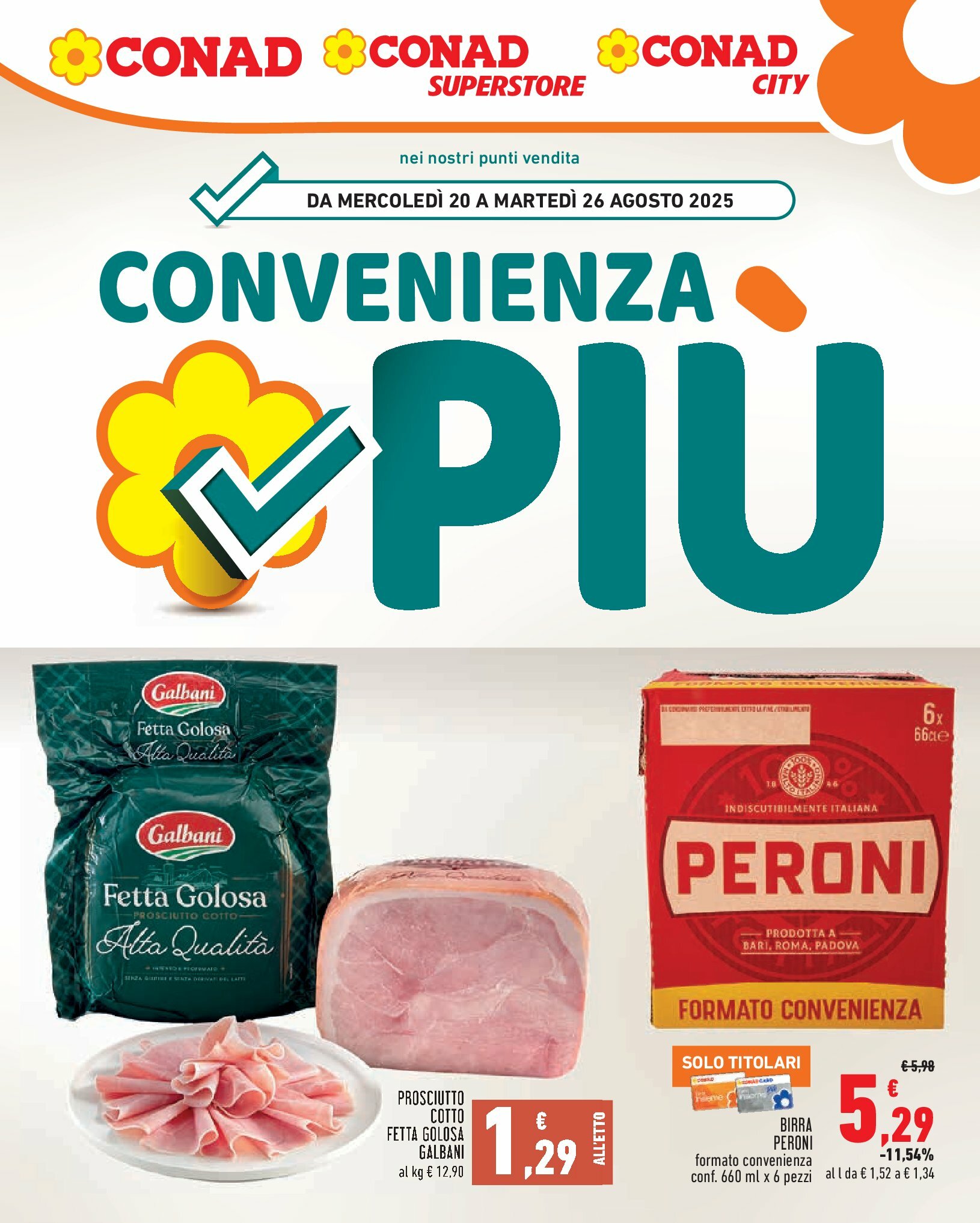 Volantino Conad City - Convenienza Piú valido dal 20/08 al 26/08