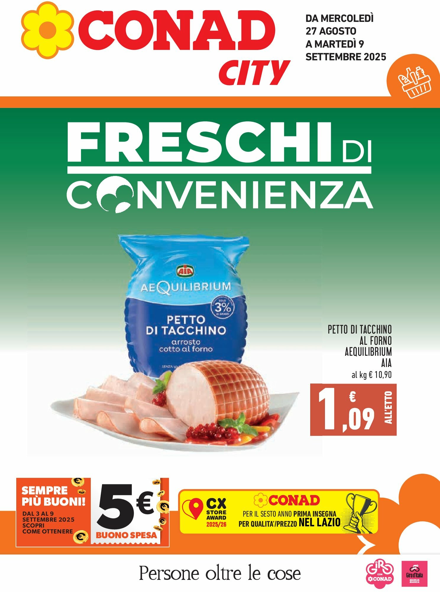 Volantino Conad City valido dal 27/08 al 09/09
