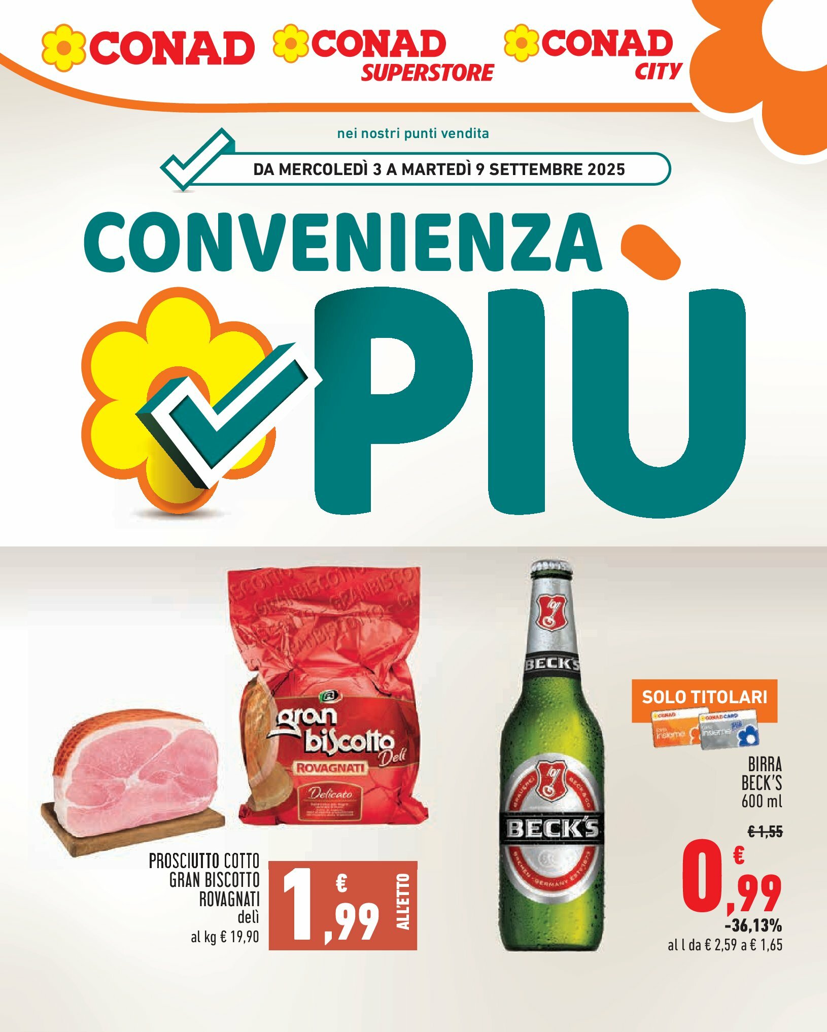 Volantino Conad City - Convenienza Piú valido dal 03/09 al 09/09