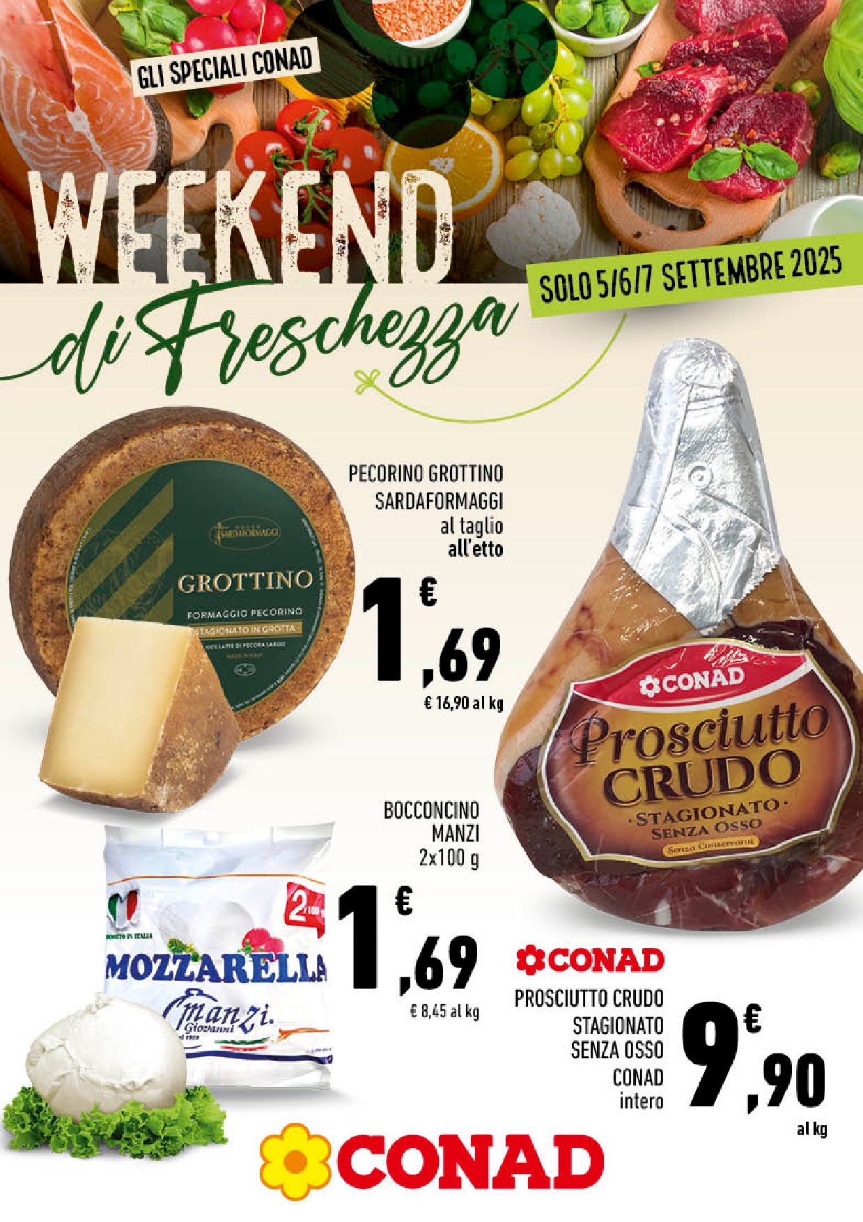 Volantino Conad City - Weekend di Freschezza valido dal 05/09 al 07/09
