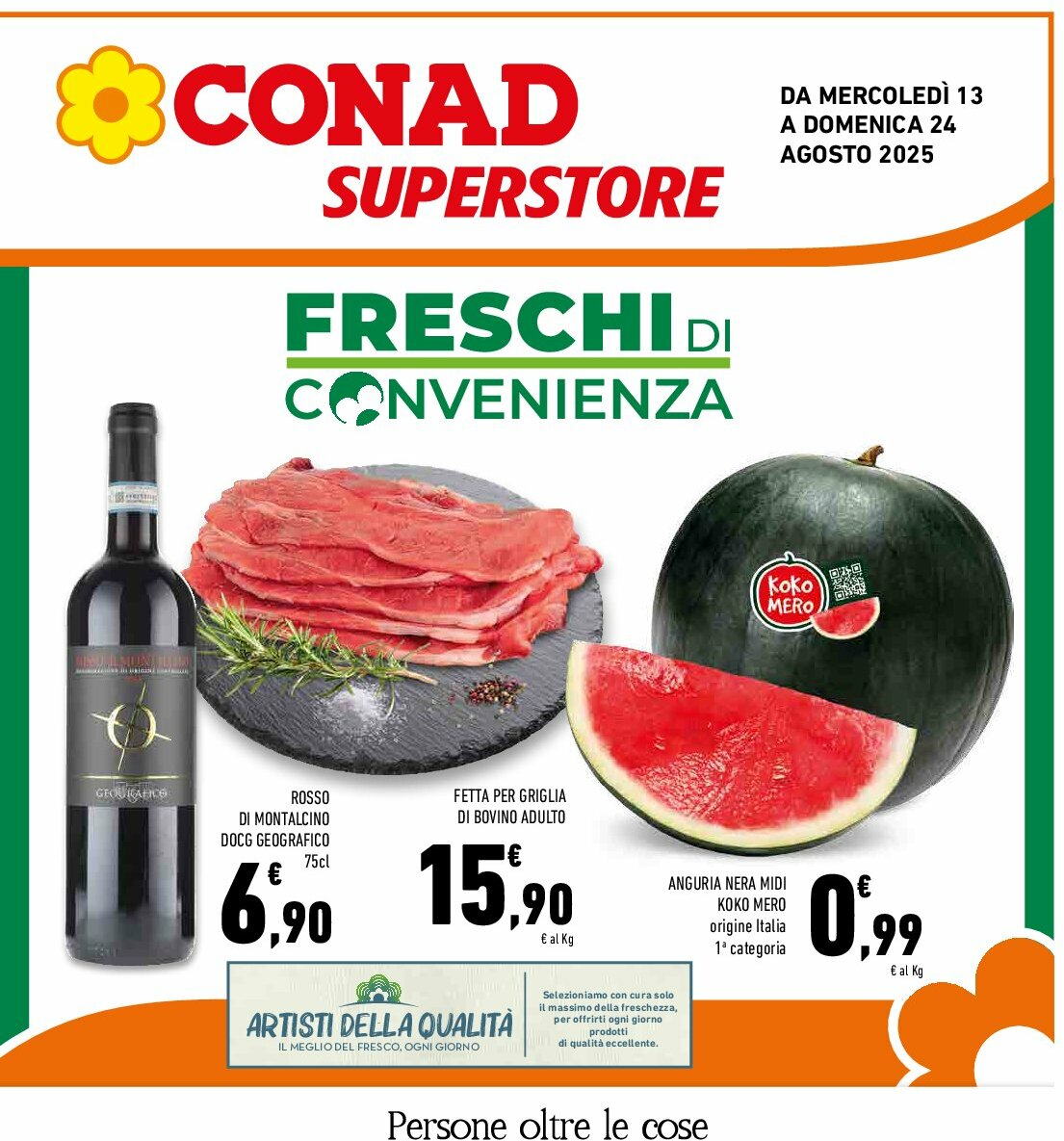 Volantino Conad Superstore valido dal 13/08 al 24/08