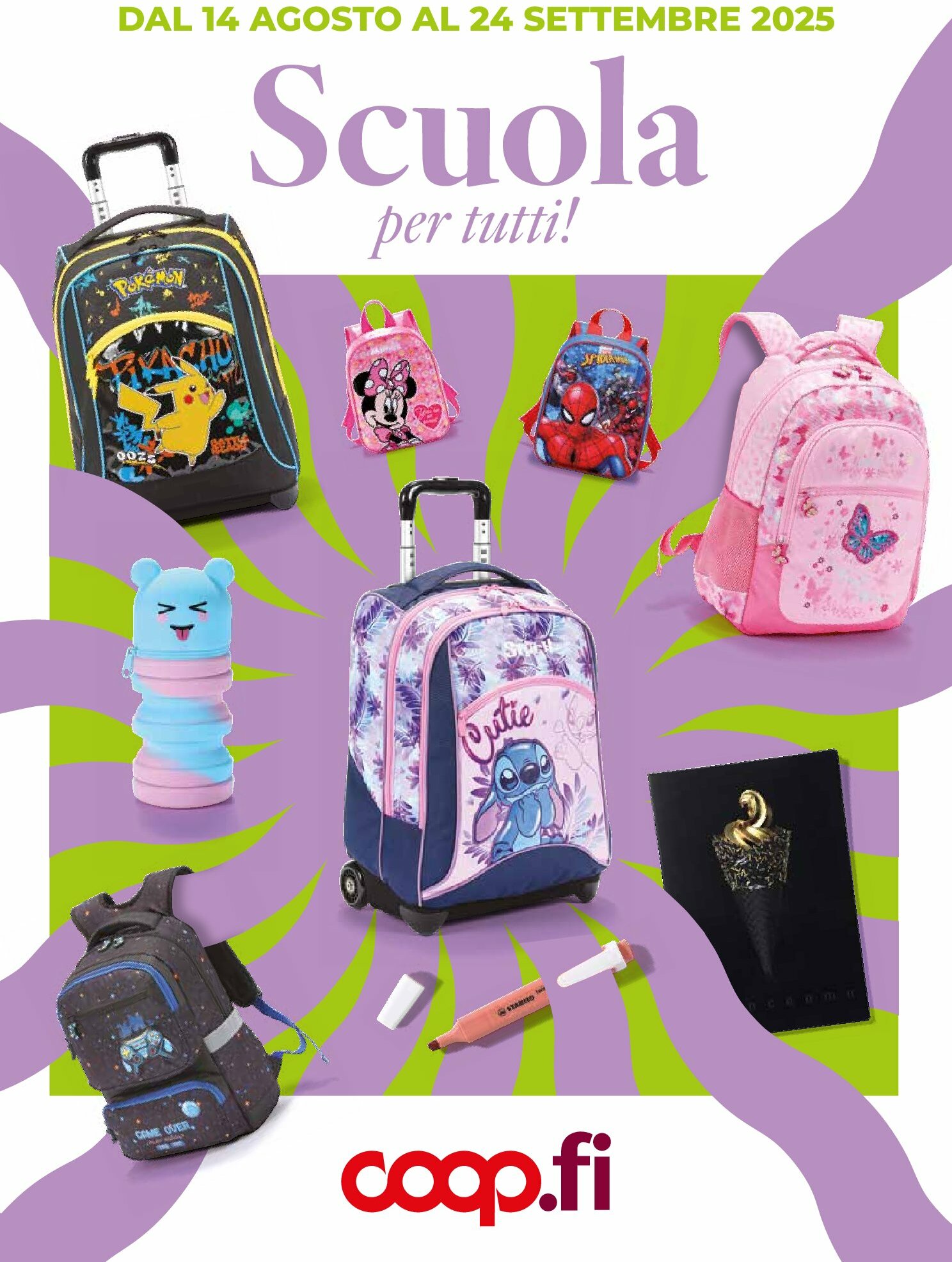Volantino Coop Firenze - Scuola per tutti! valido dal 14/08 al 24/09