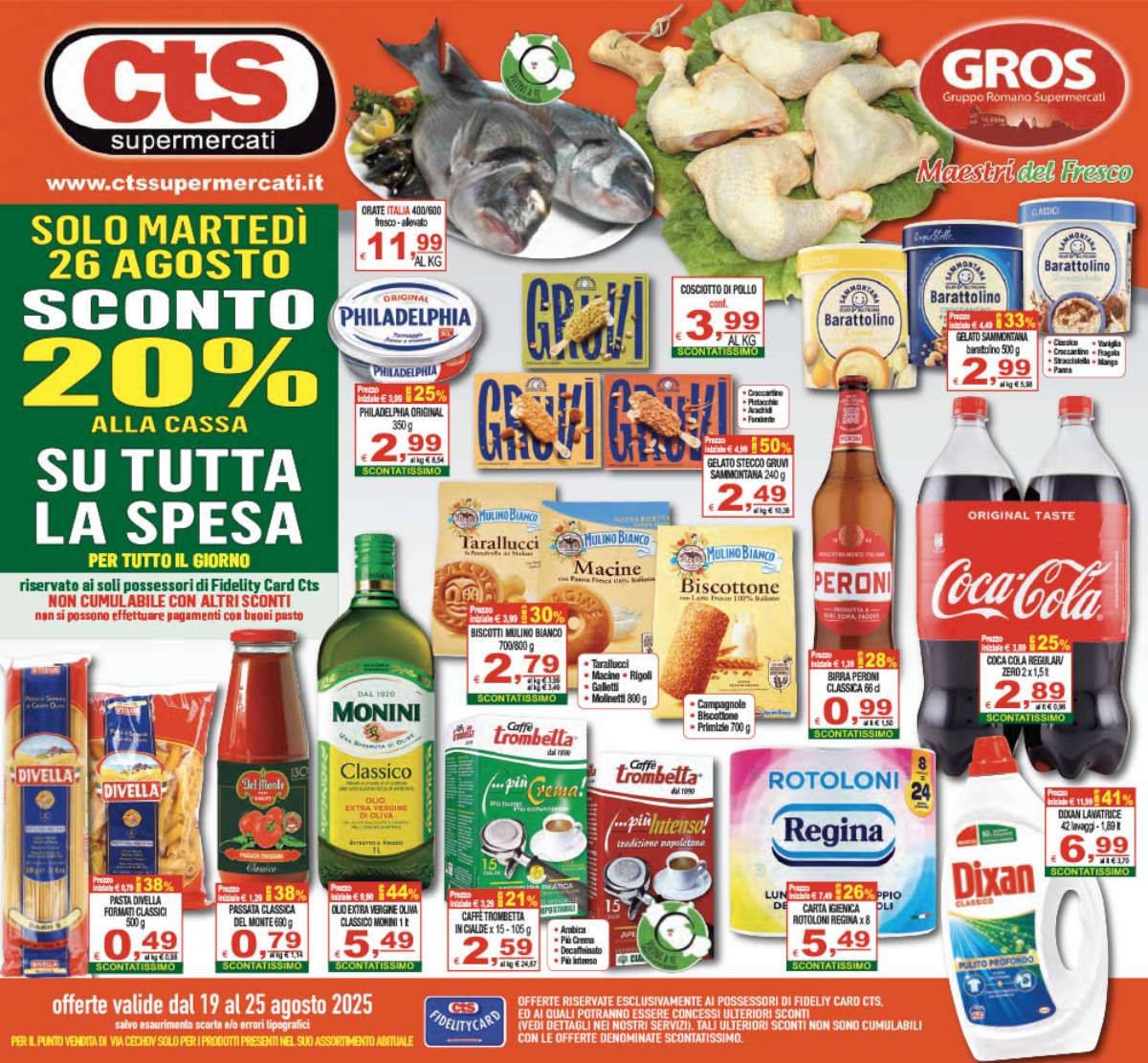 Volantino CTS supermercati valido dal 19/08 al 25/08
