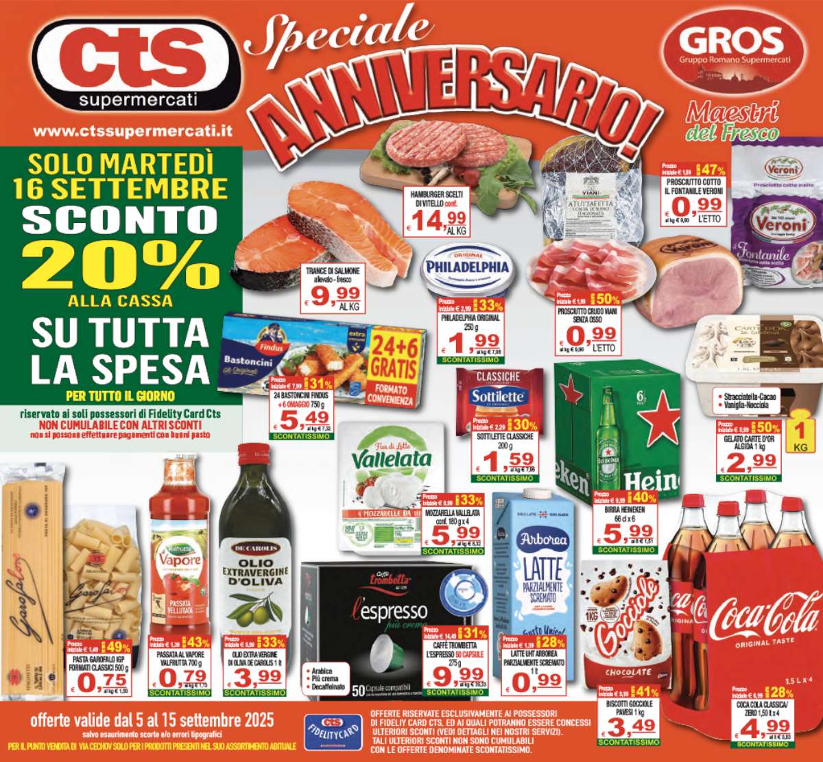 Volantino CTS supermercati valido dal 05/09 al 15/09