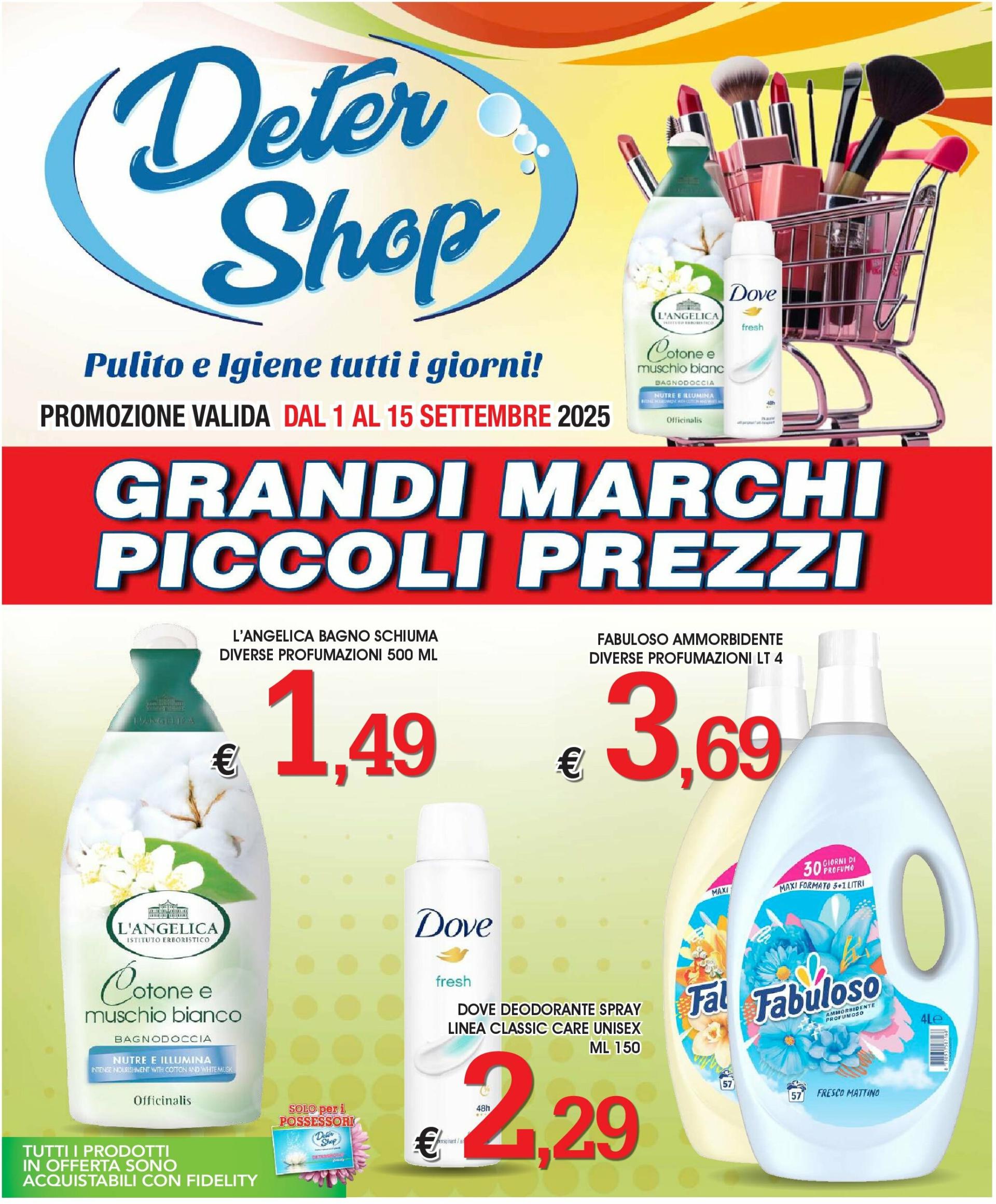 Volantino Deter Shop valido dal 01/09 al 15/09