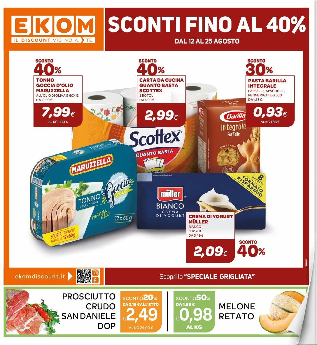 Volantino Ekom - Liguria/Piemonte valido dal 12/08 al 25/08