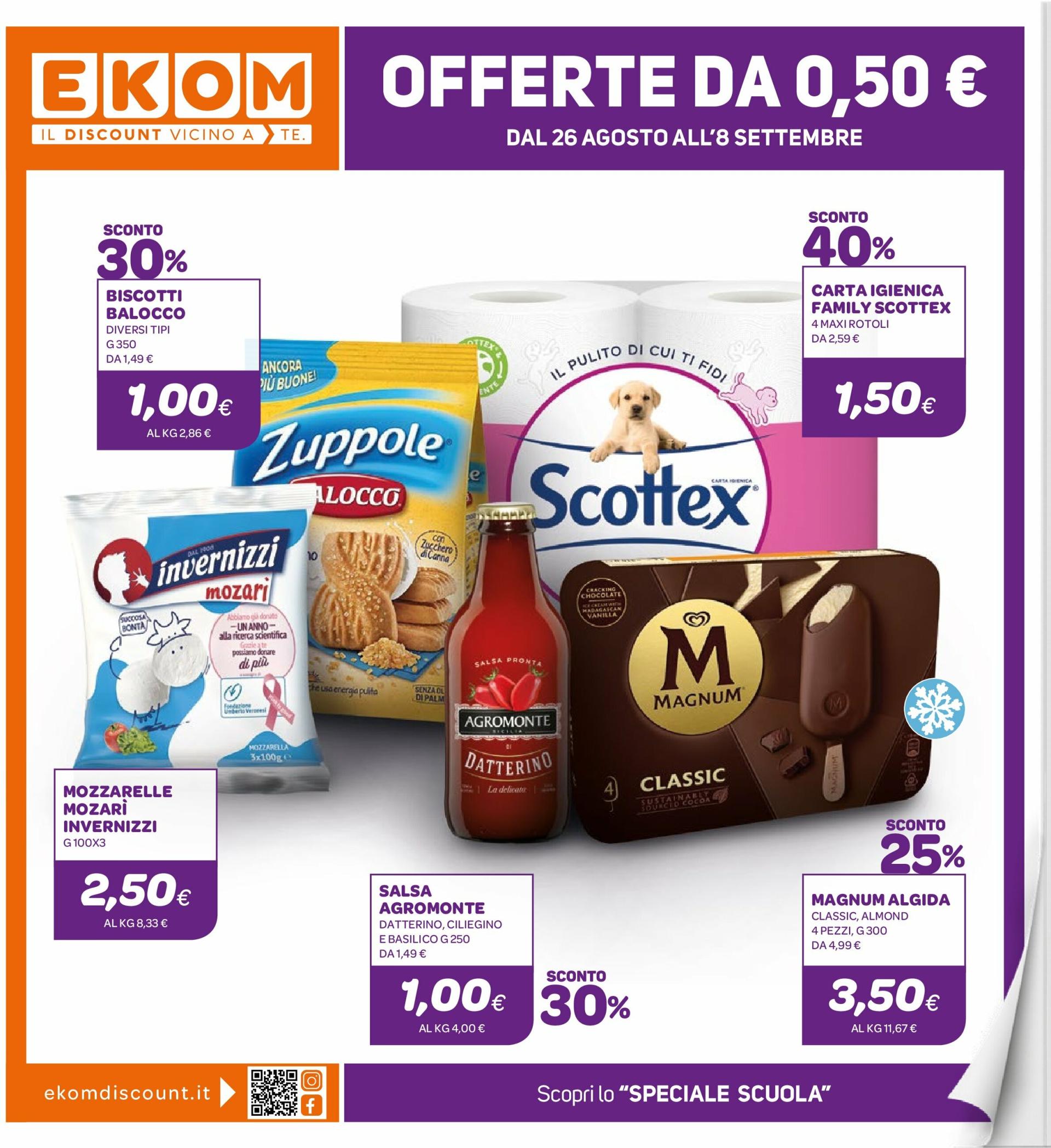 Volantino Ekom - Liguria/Piemonte valido dal 26/08 al 08/09