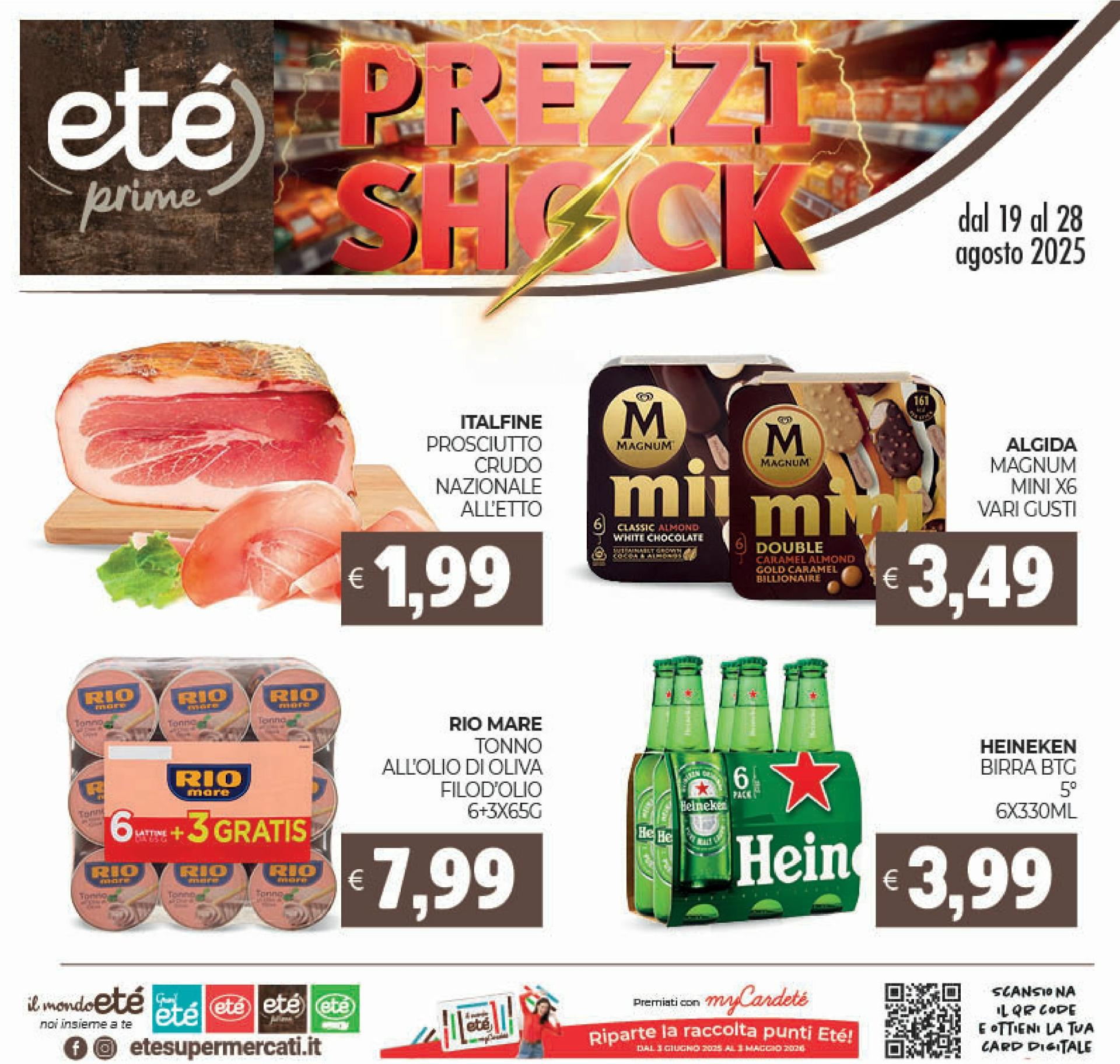Volantino Eté Prime valido dal 19/08 al 28/08