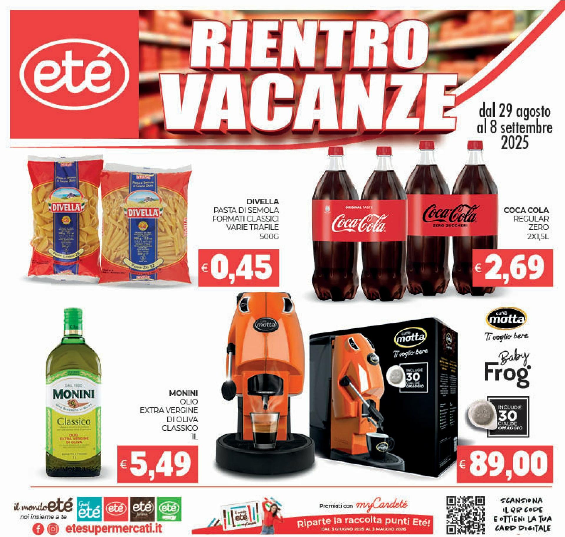 Volantino Eté valido dal 29/08 al 08/09