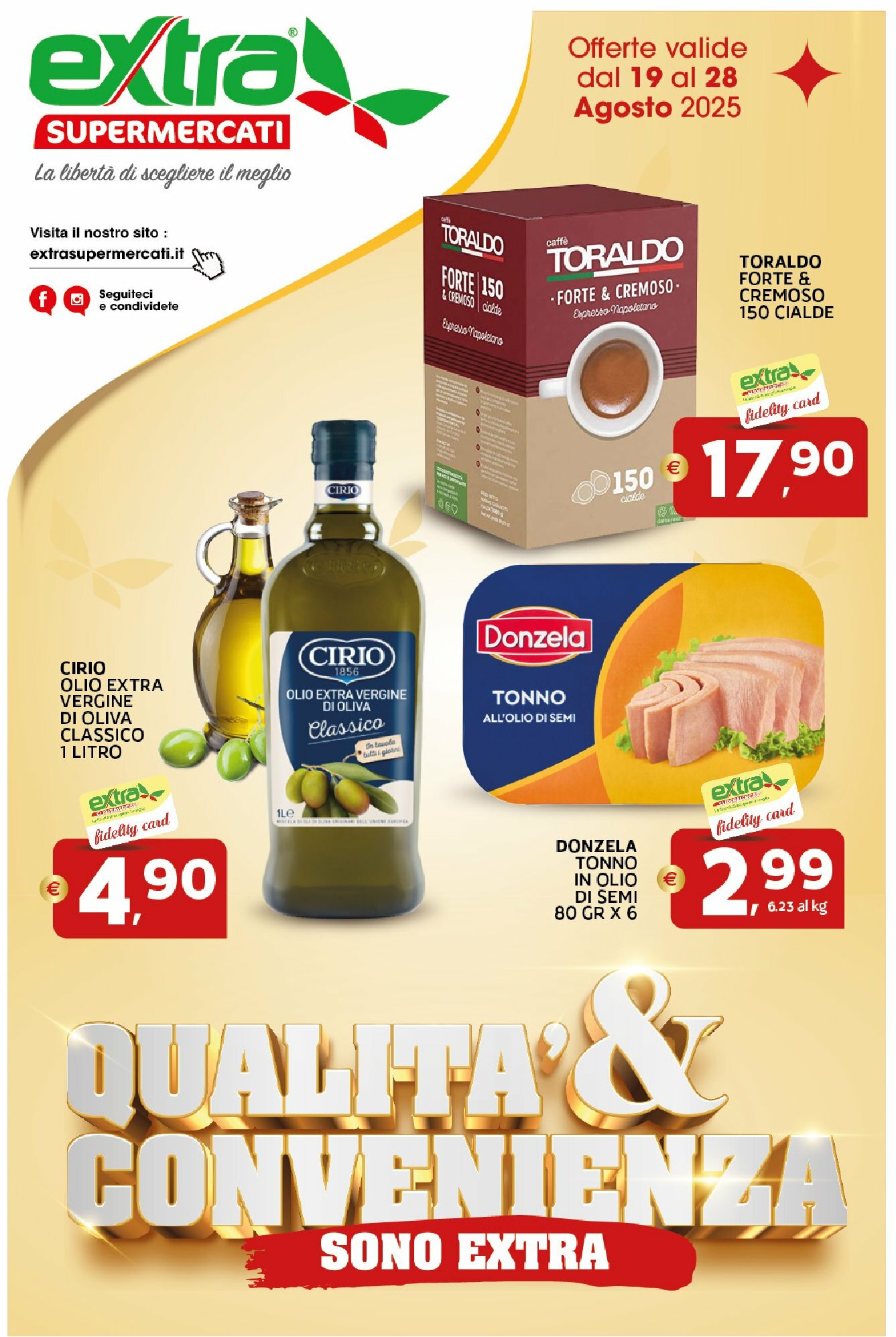 Volantino Extra Supermercati valido dal 19/08 al 28/08