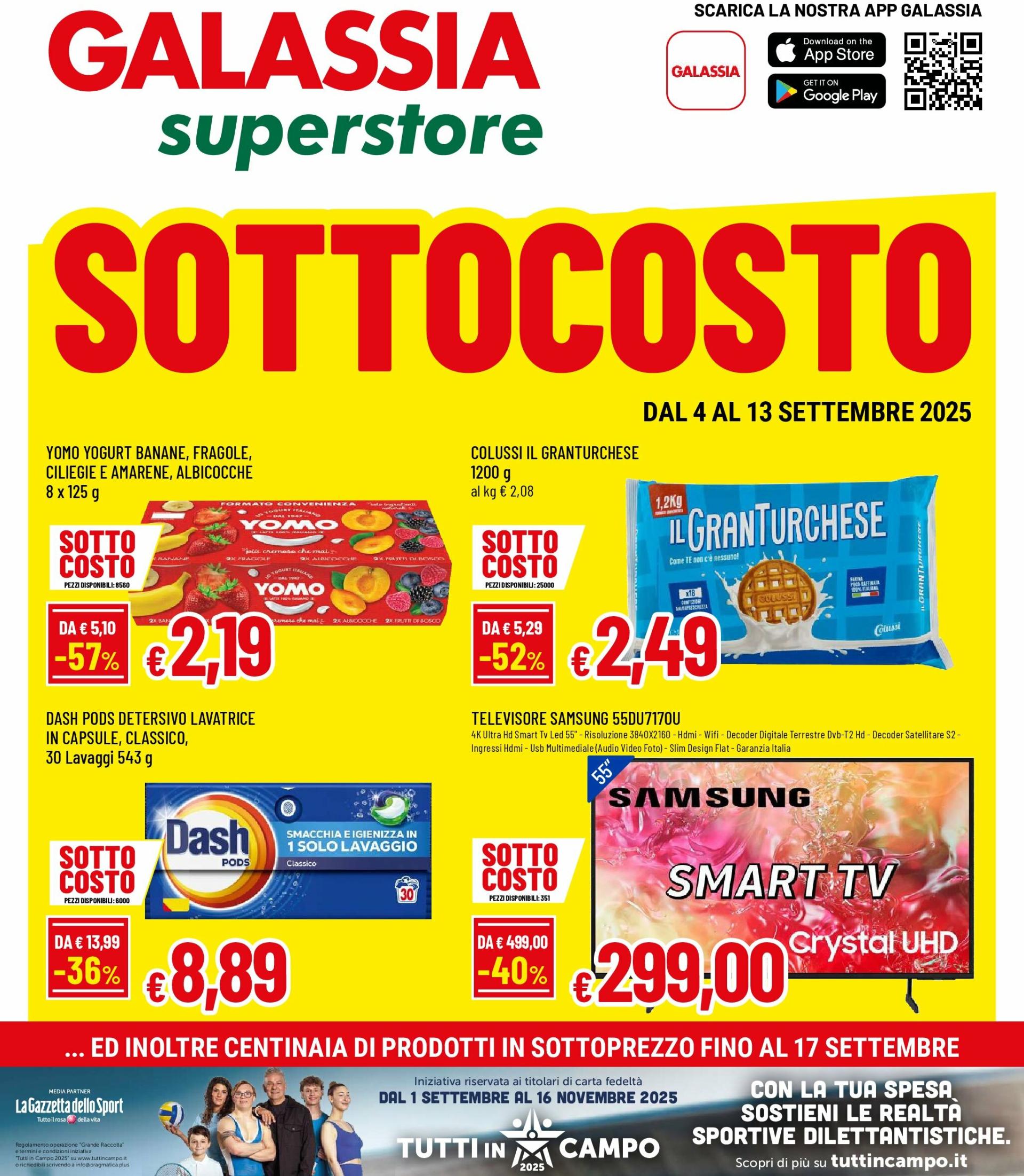 Volantino Galassia - Superstore valido dal 04/09 al 17/09