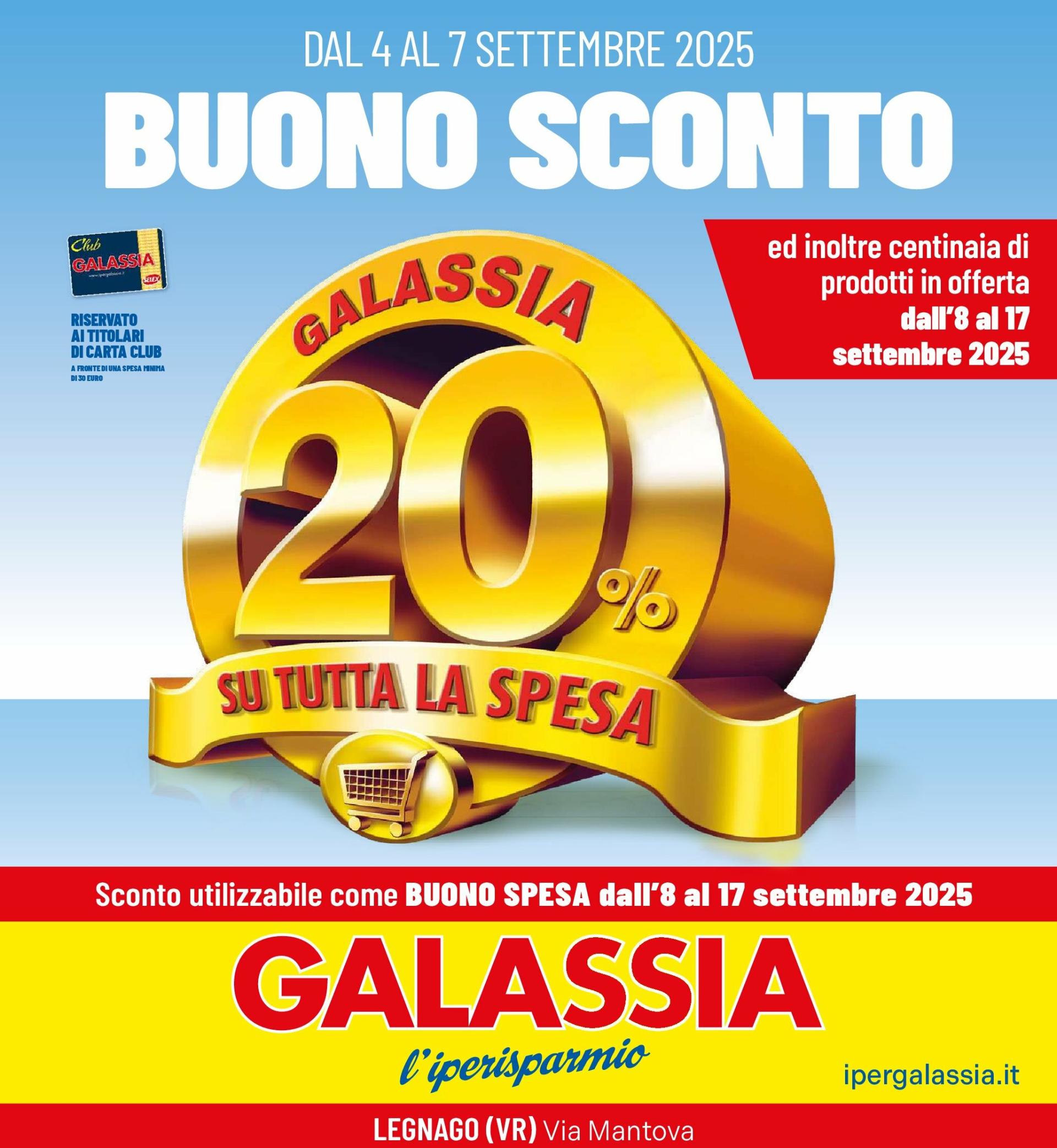 Volantino Galassia - Legnano valido dal 04/09 al 17/09