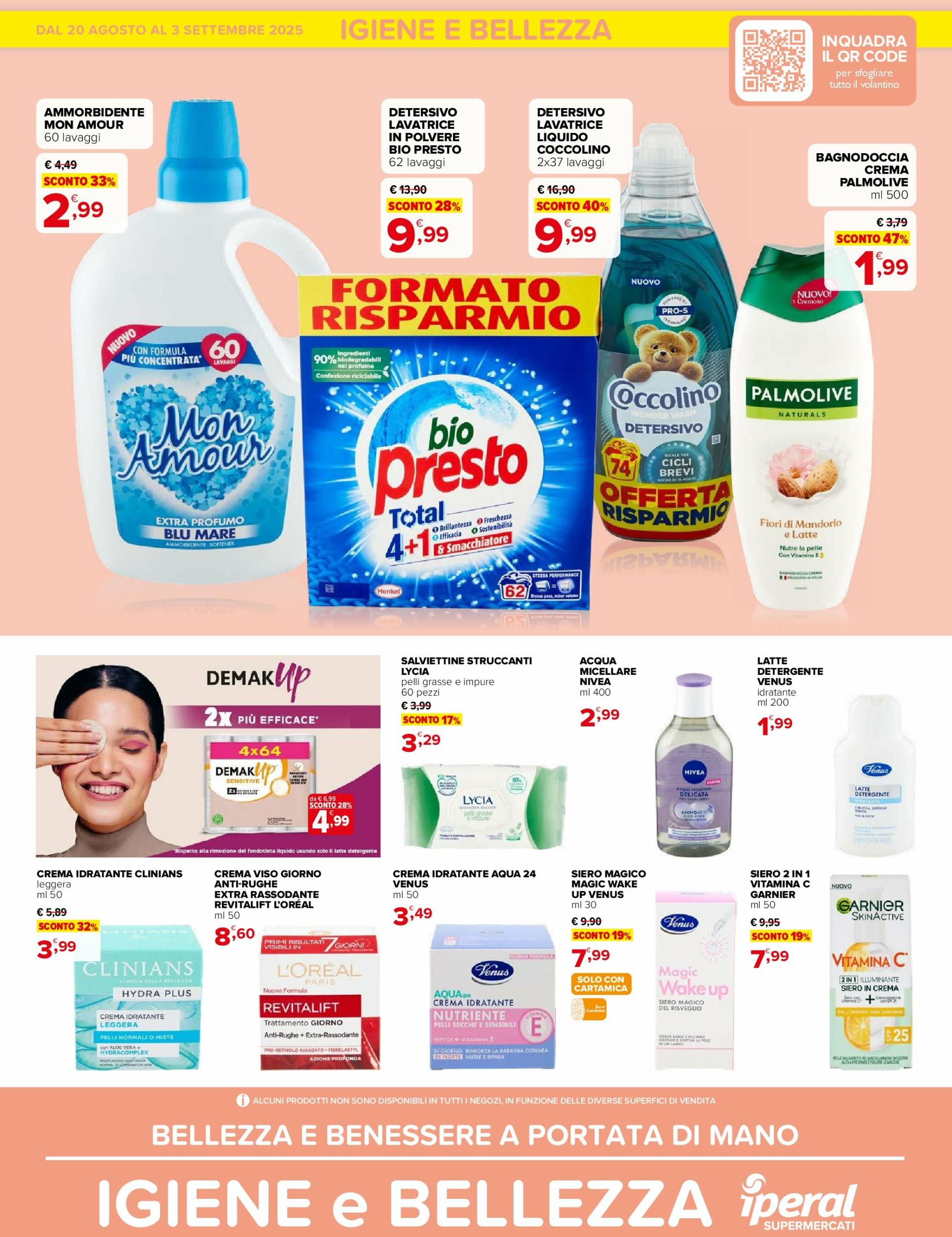 Volantino Iperal - Igiene e Bellezza valido dal 20/08 al 03/09