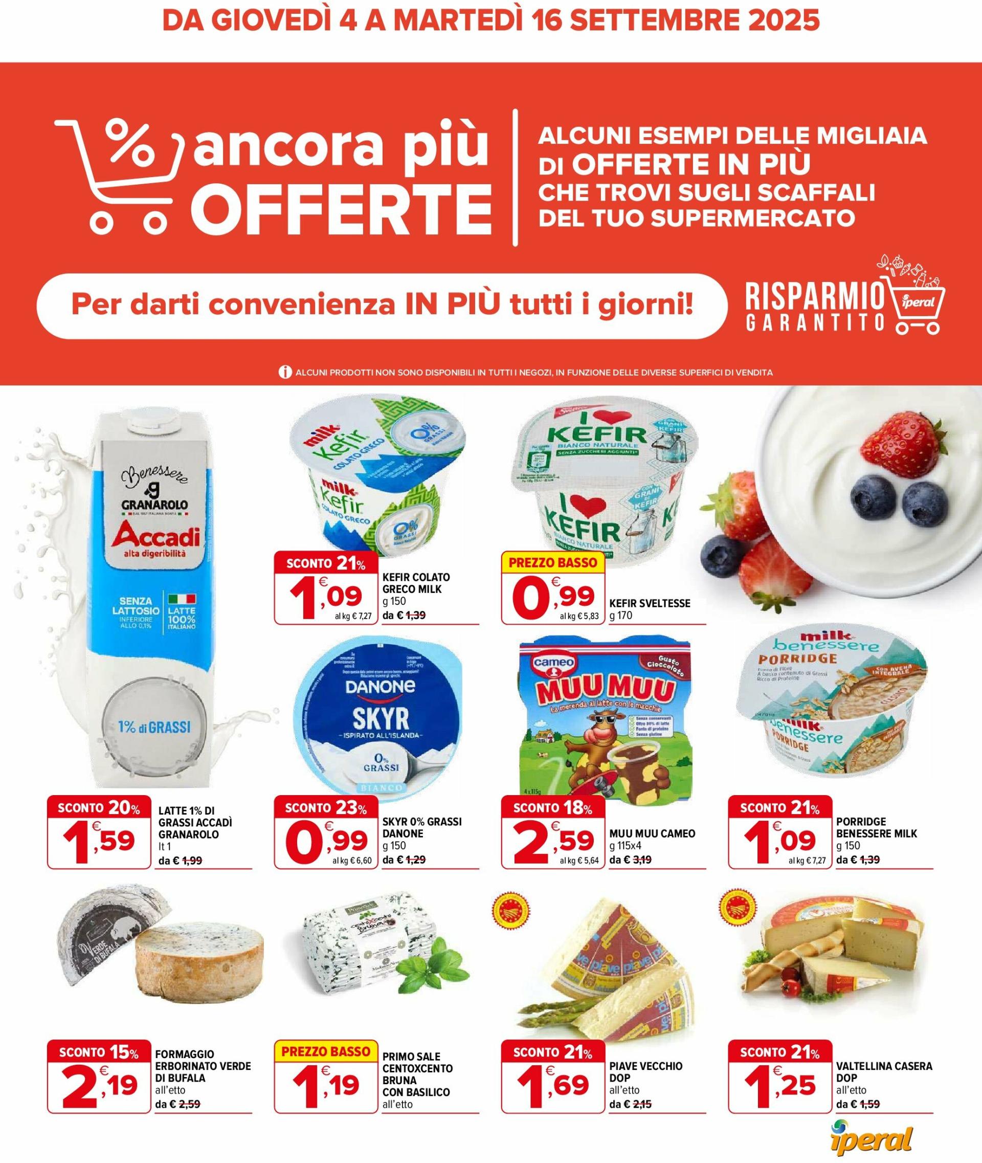 Volantino Iperal - Ancora più offerte valido dal 04/09 al 16/09