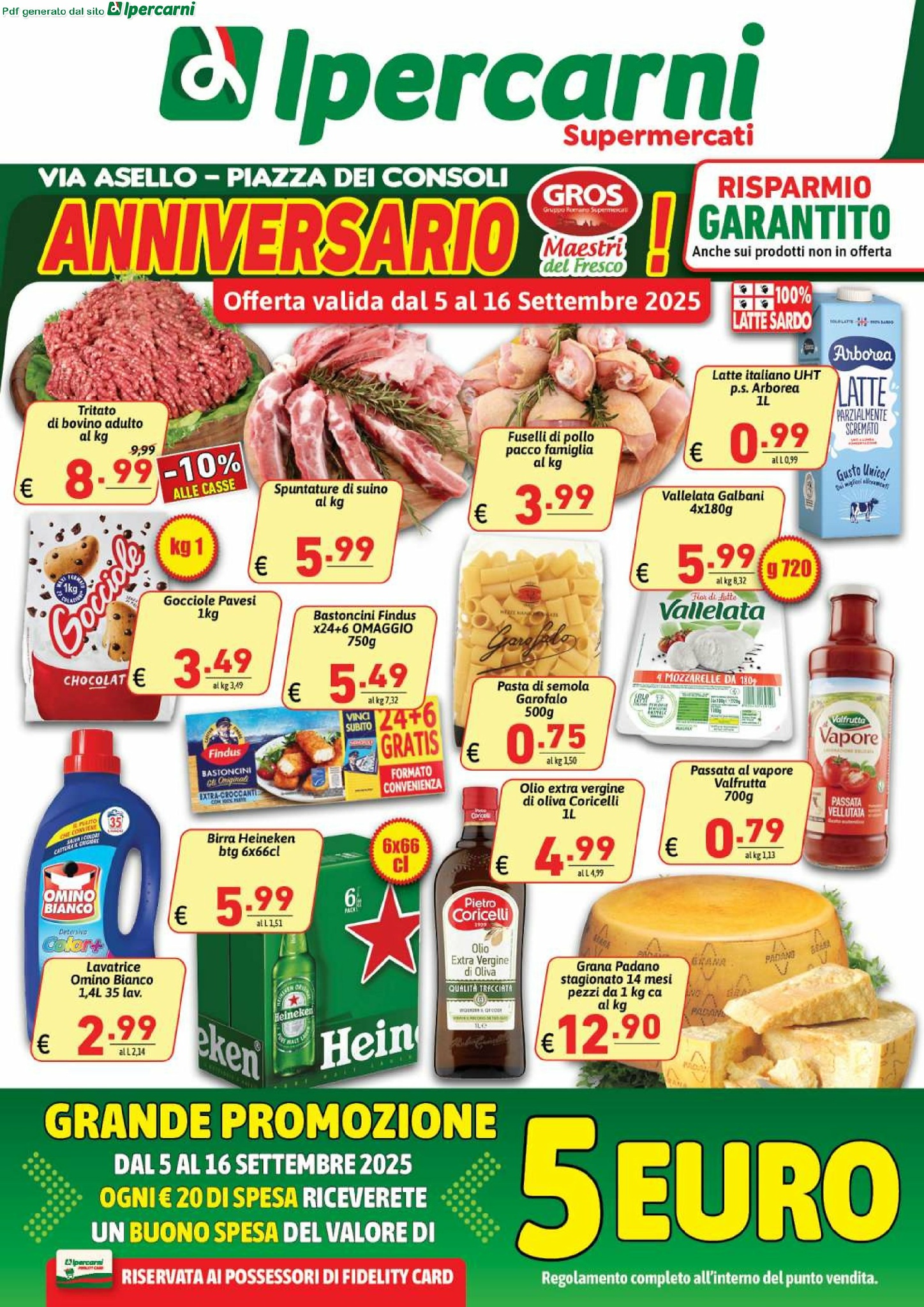 Volantino Ipercarni - Claudio Asello valido dal 05/09 al 16/09