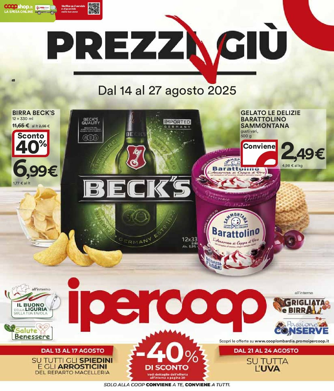 Volantino Ipercoop valido dal 14/08 al 27/08
